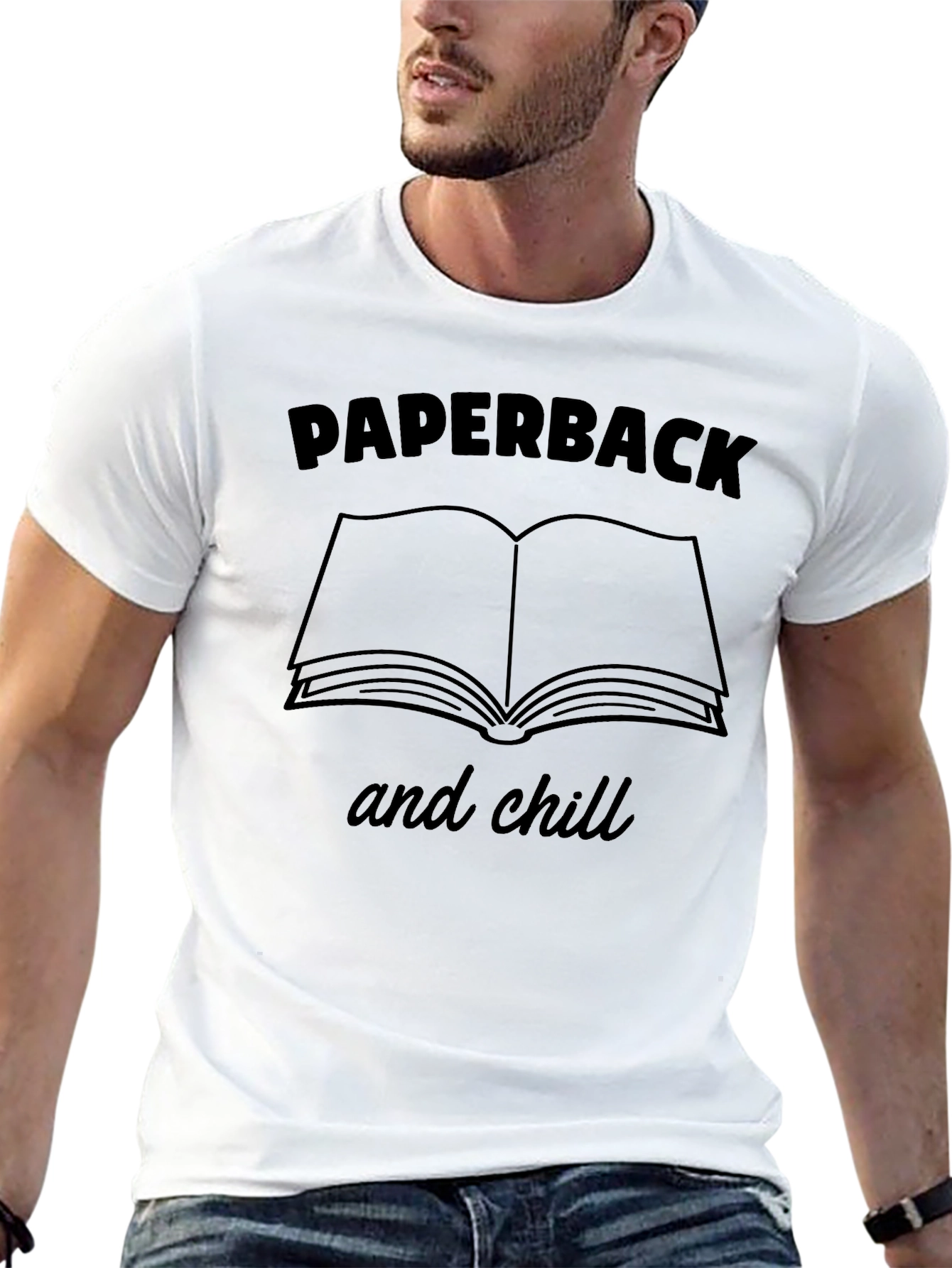 Black Paperback and Chill Graphic Tee view 13