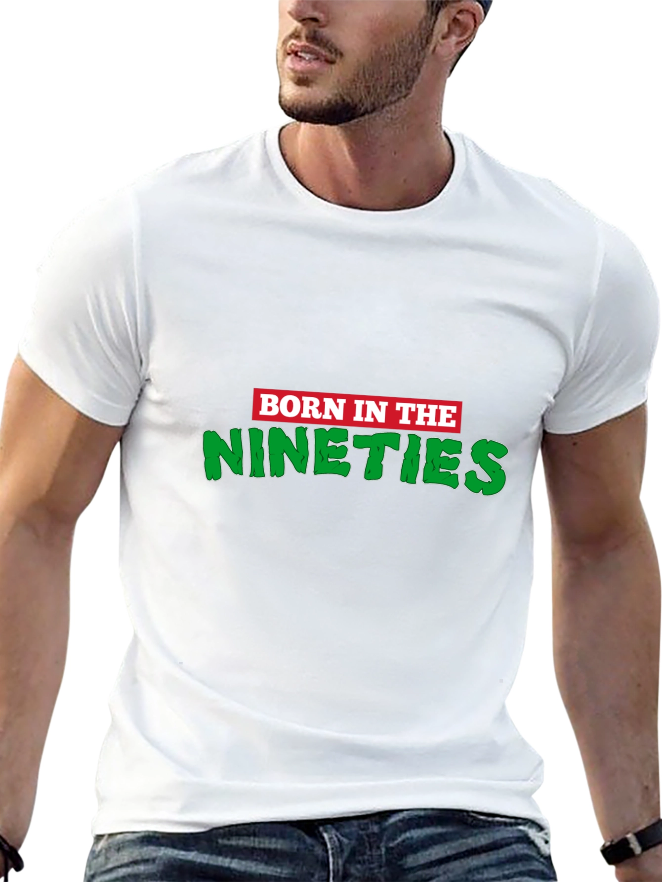 Black Born in the Nineties Graphic Tee view 13