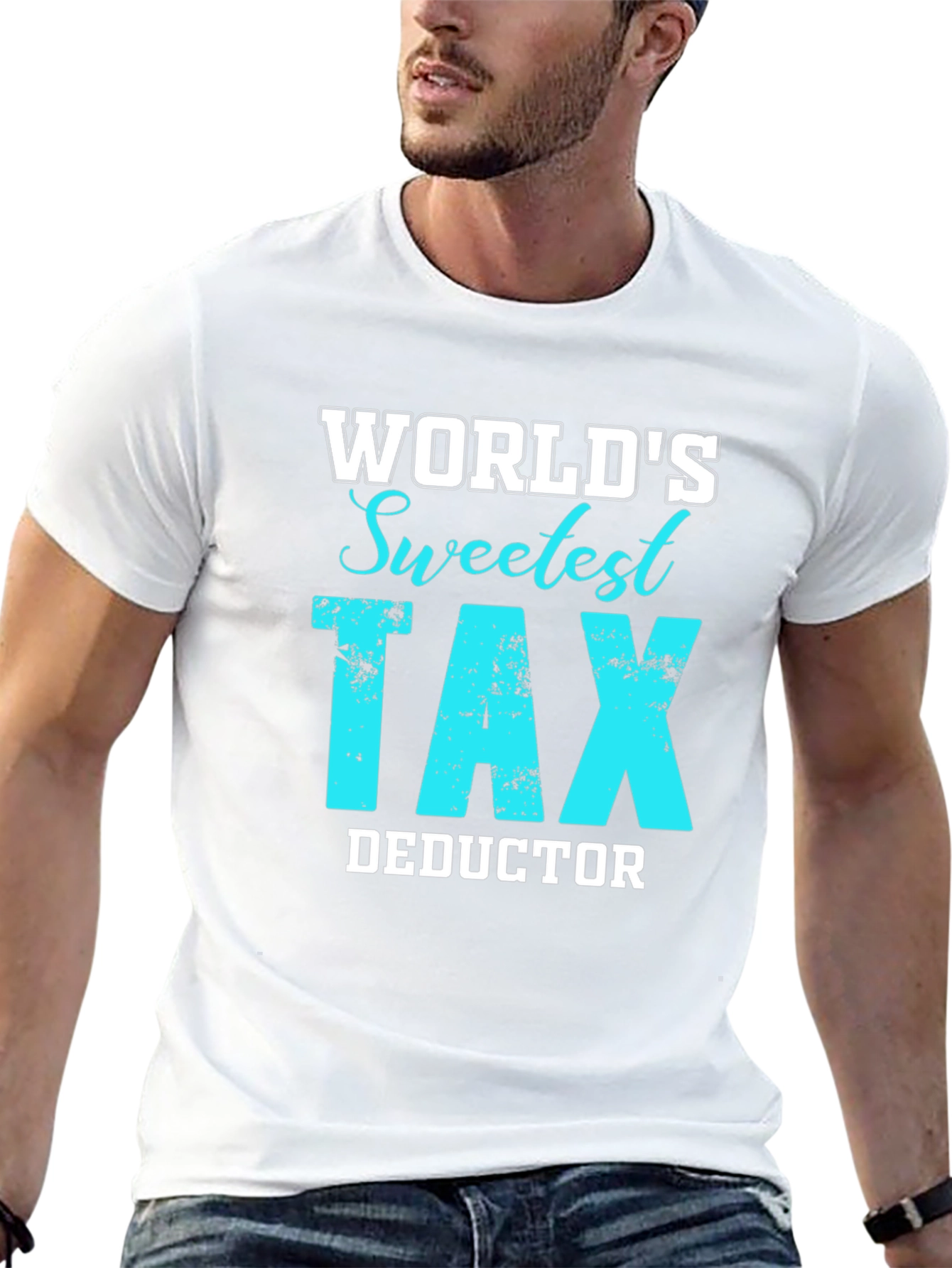 Black World's Sweetest Tax Deductor Tee - Accountant Gift view 13