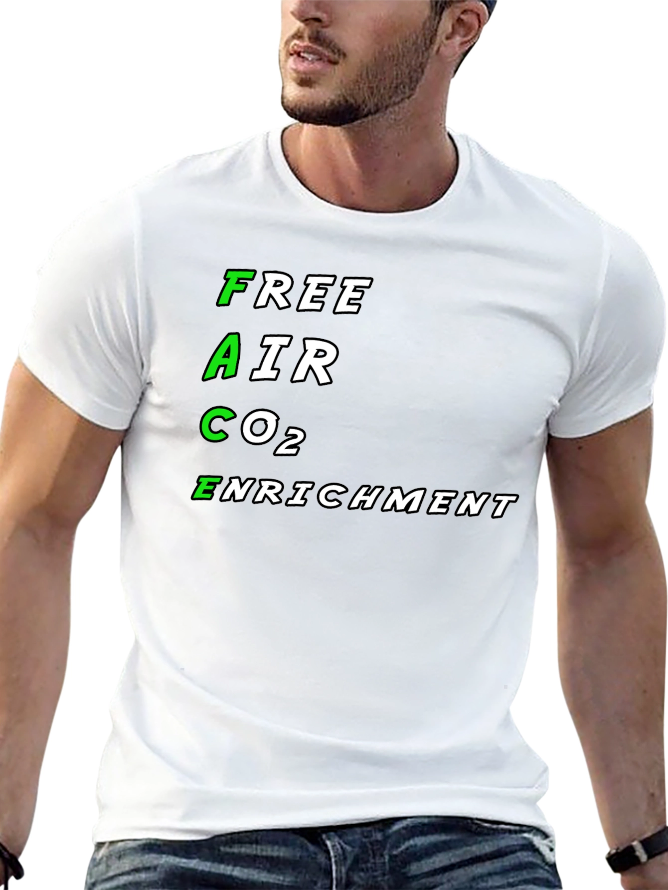 Black Free Air CO2 Enrichment Graphic Tee view 13