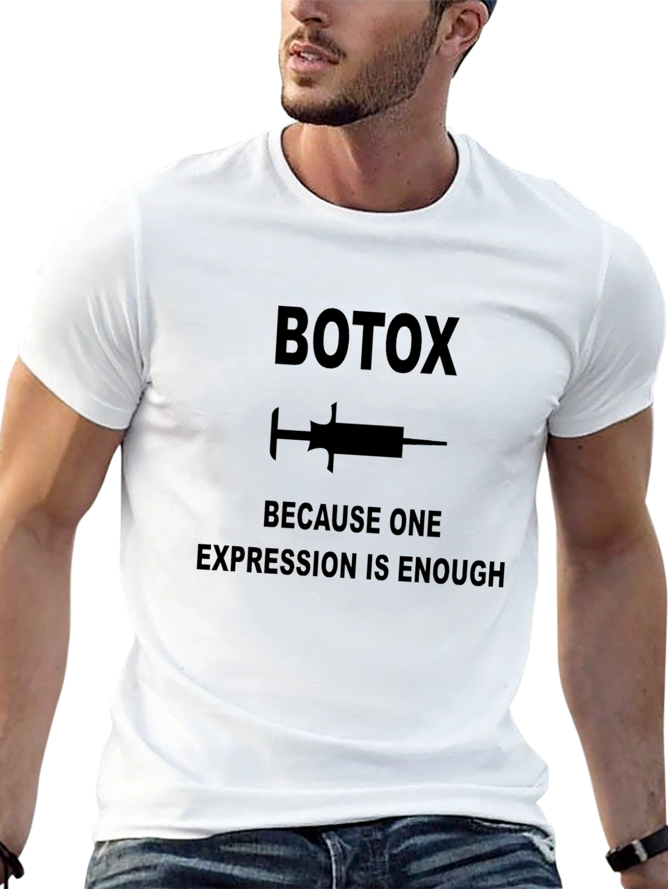 Black Botox Gag Gift T-Shirt view 13
