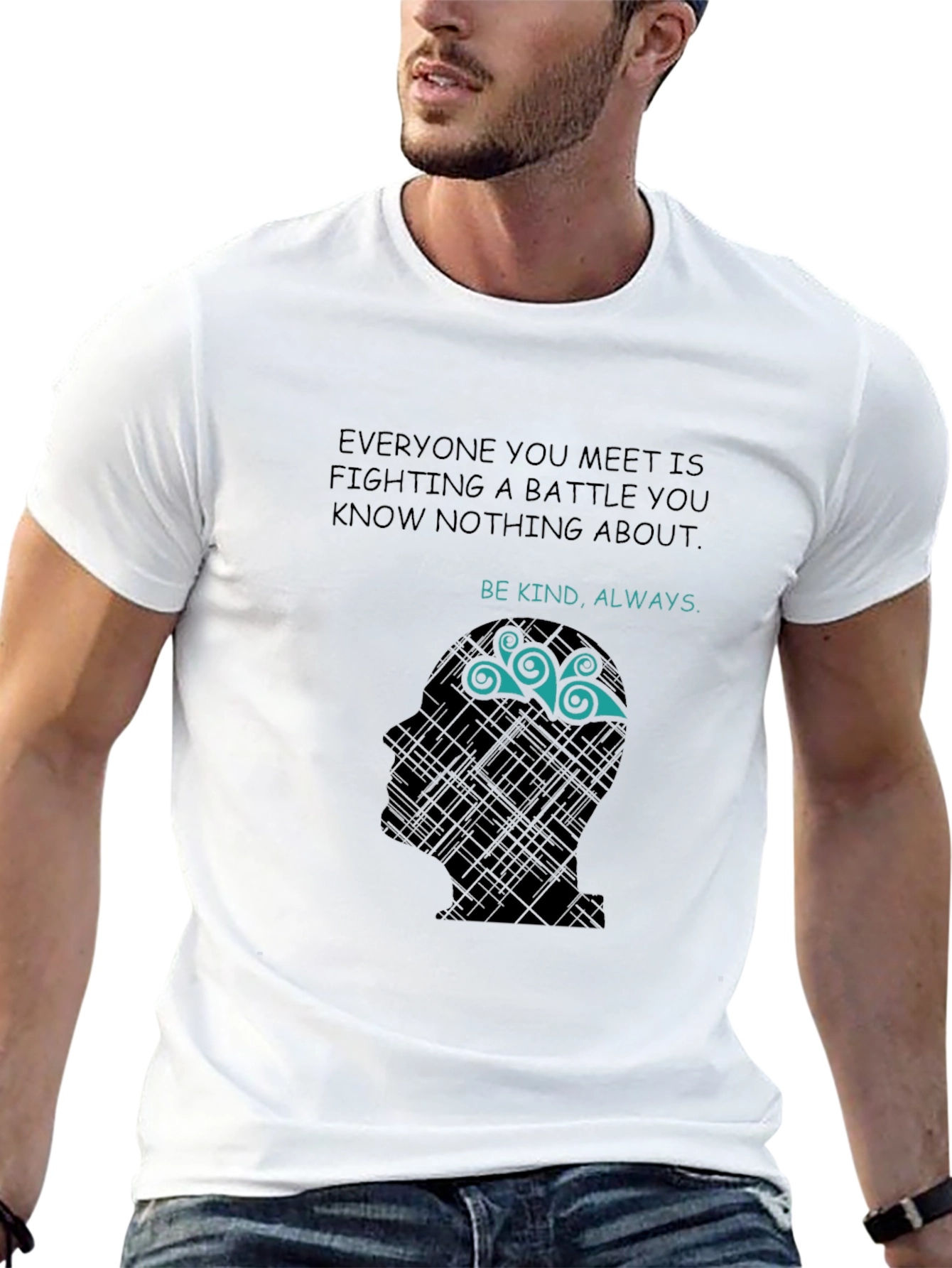 Black Kindness Quote T-Shirt - Be Kind Always view 13