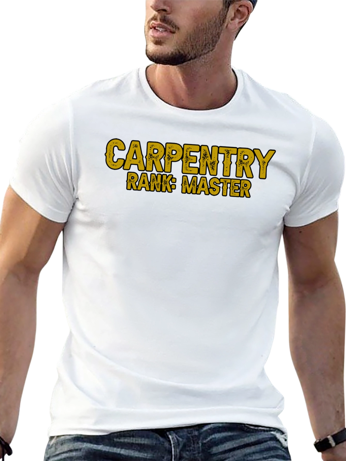 Black Carpentry Master Rank T-Shirt view 13