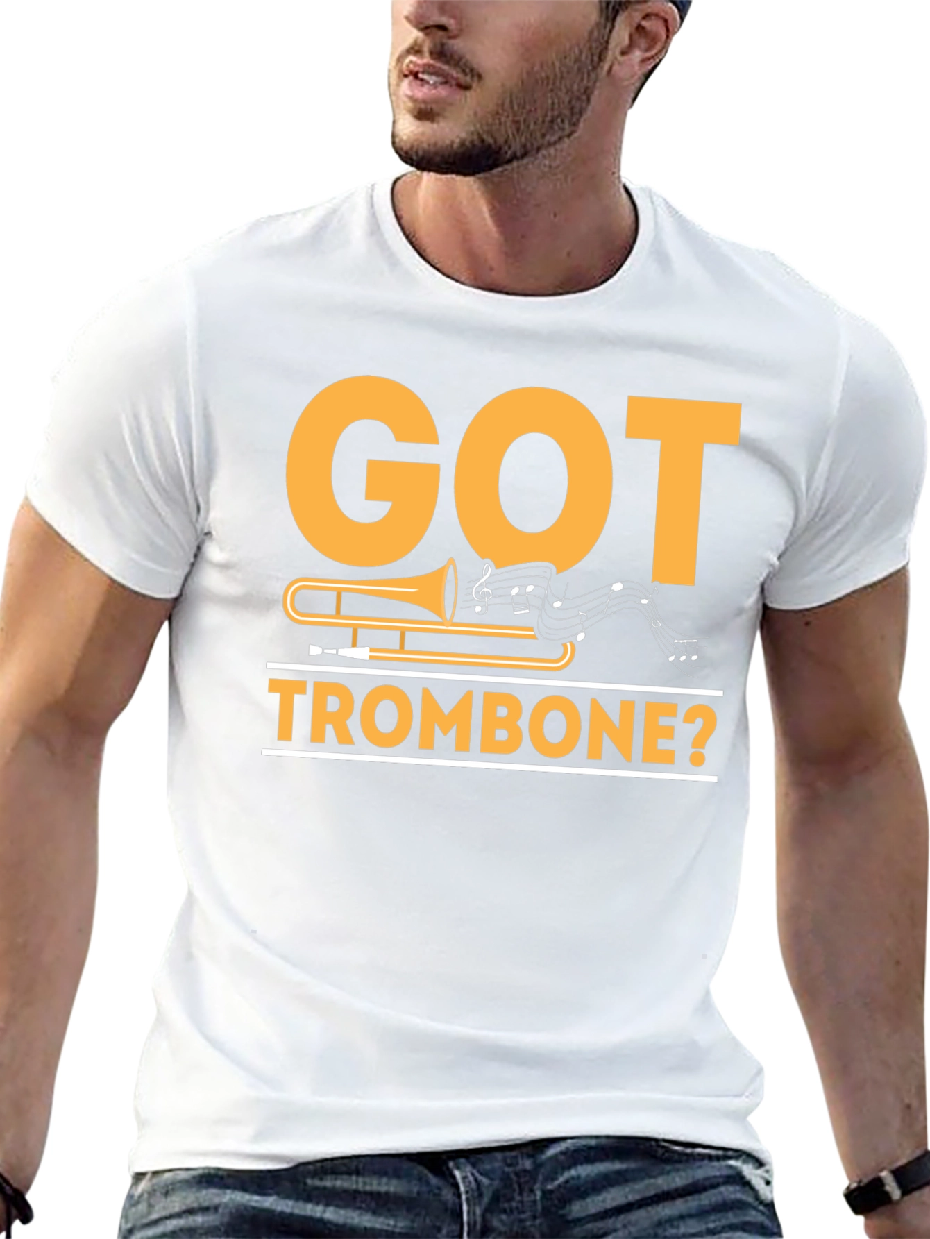 Black Got Trombone? T-Shirt Funny Music Lover Gift view 13