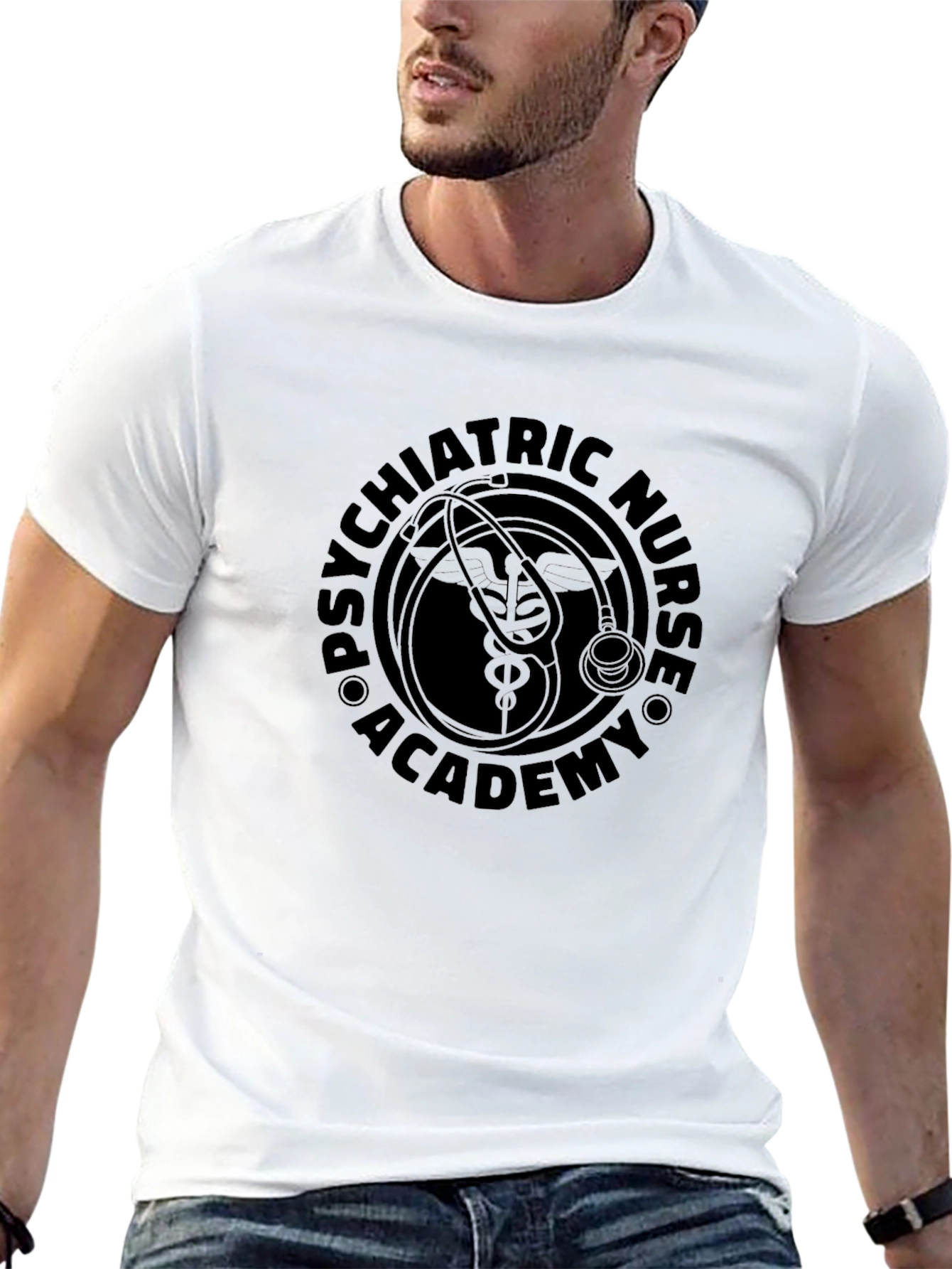 Psychiatric Nurse Academy Black T-Shirt - 13