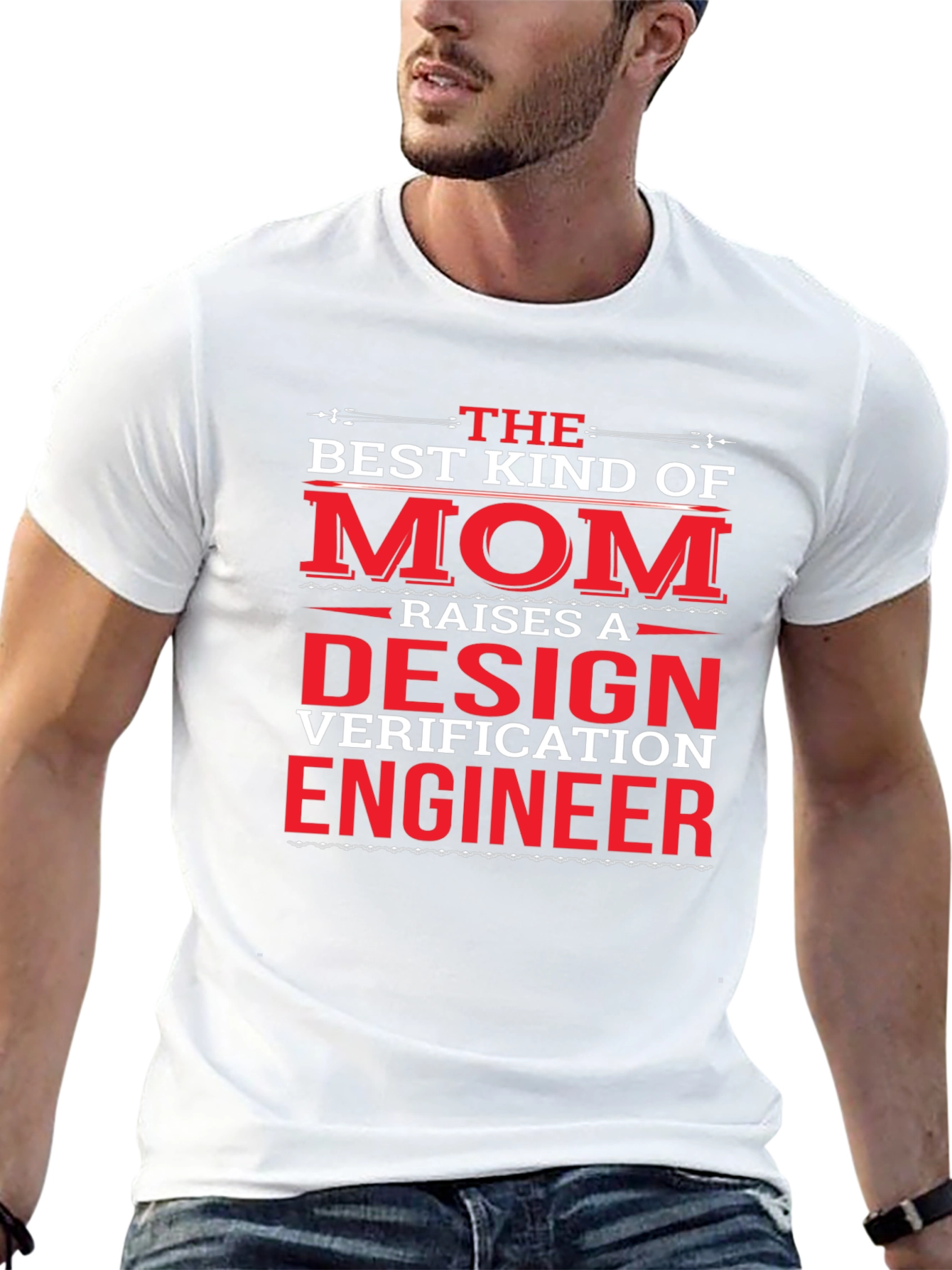 Black Design Verification Engineer Mom T-Shirt view 13