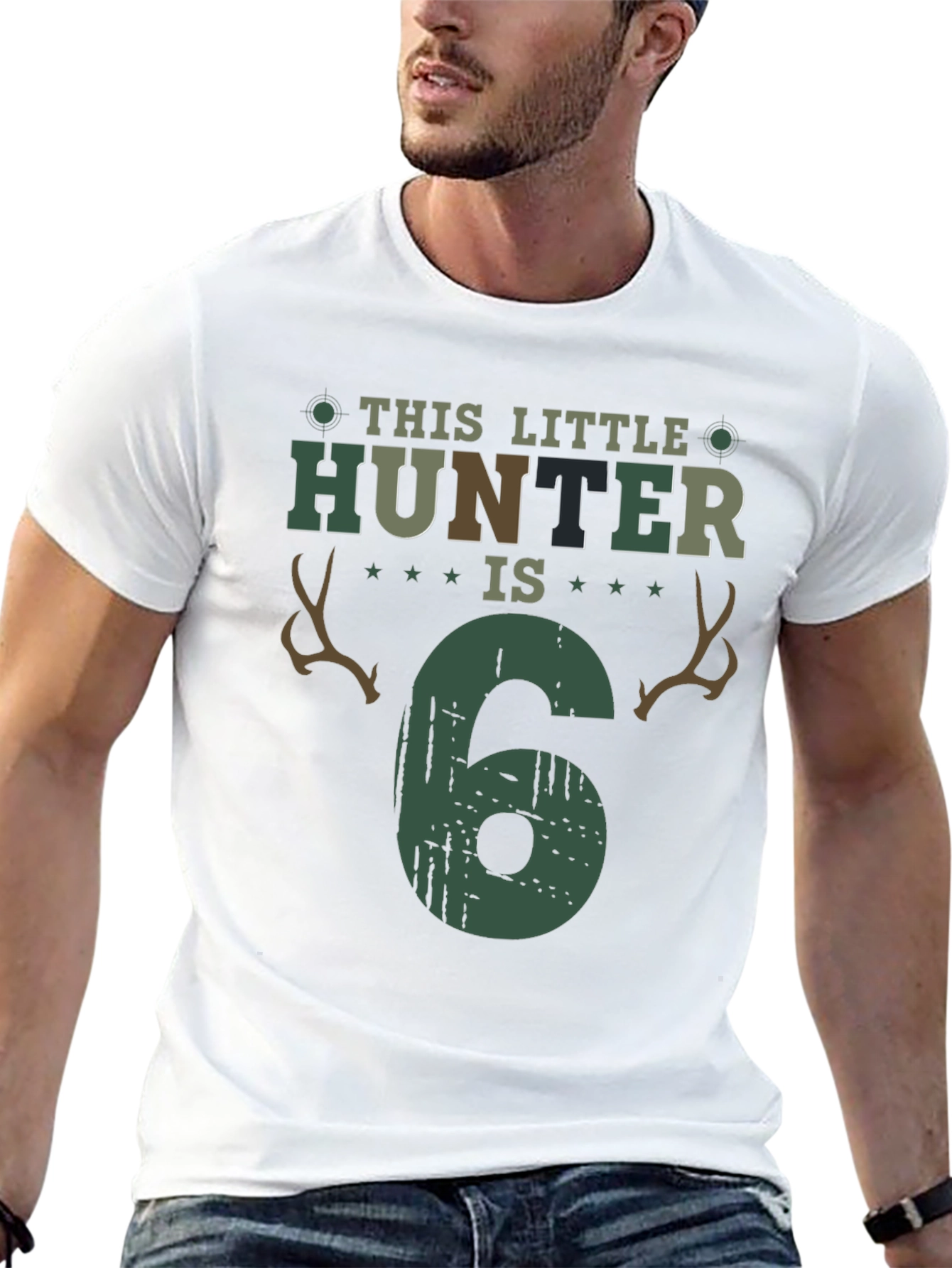 Little Hunter 6th Birthday T-Shirt - 13