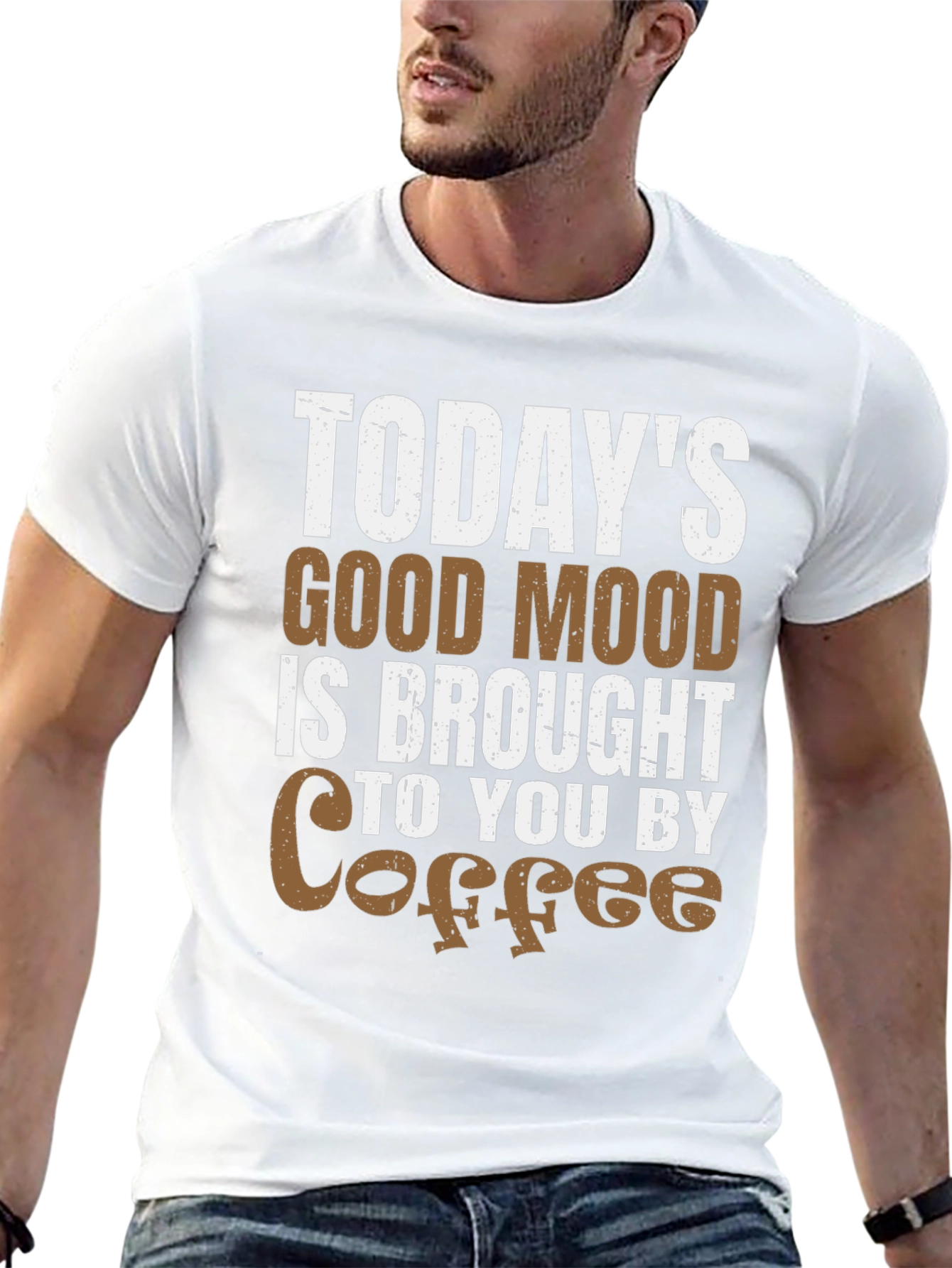 Black Today's Good Mood Coffee T-Shirt view 13