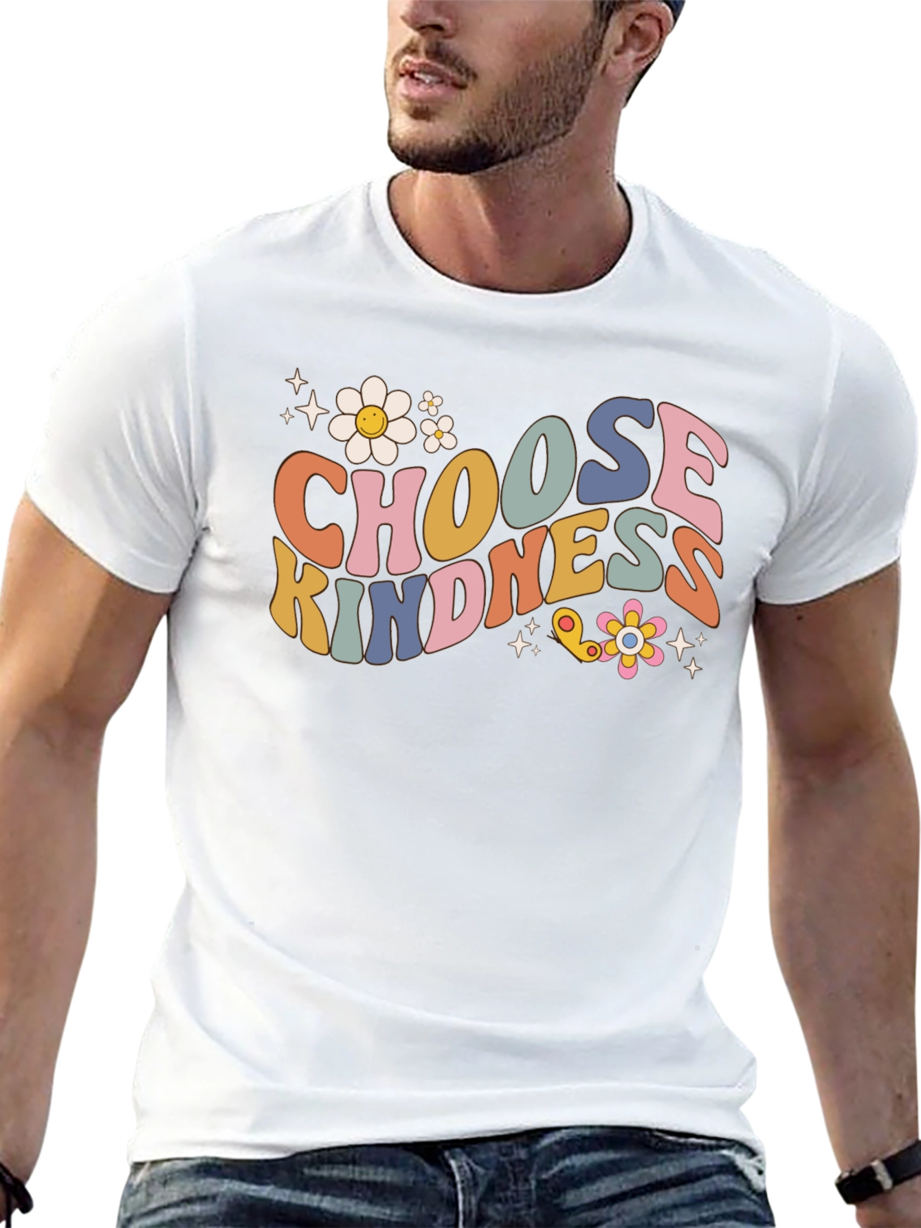 Black Choose Kindness Graphic T-Shirt view 13