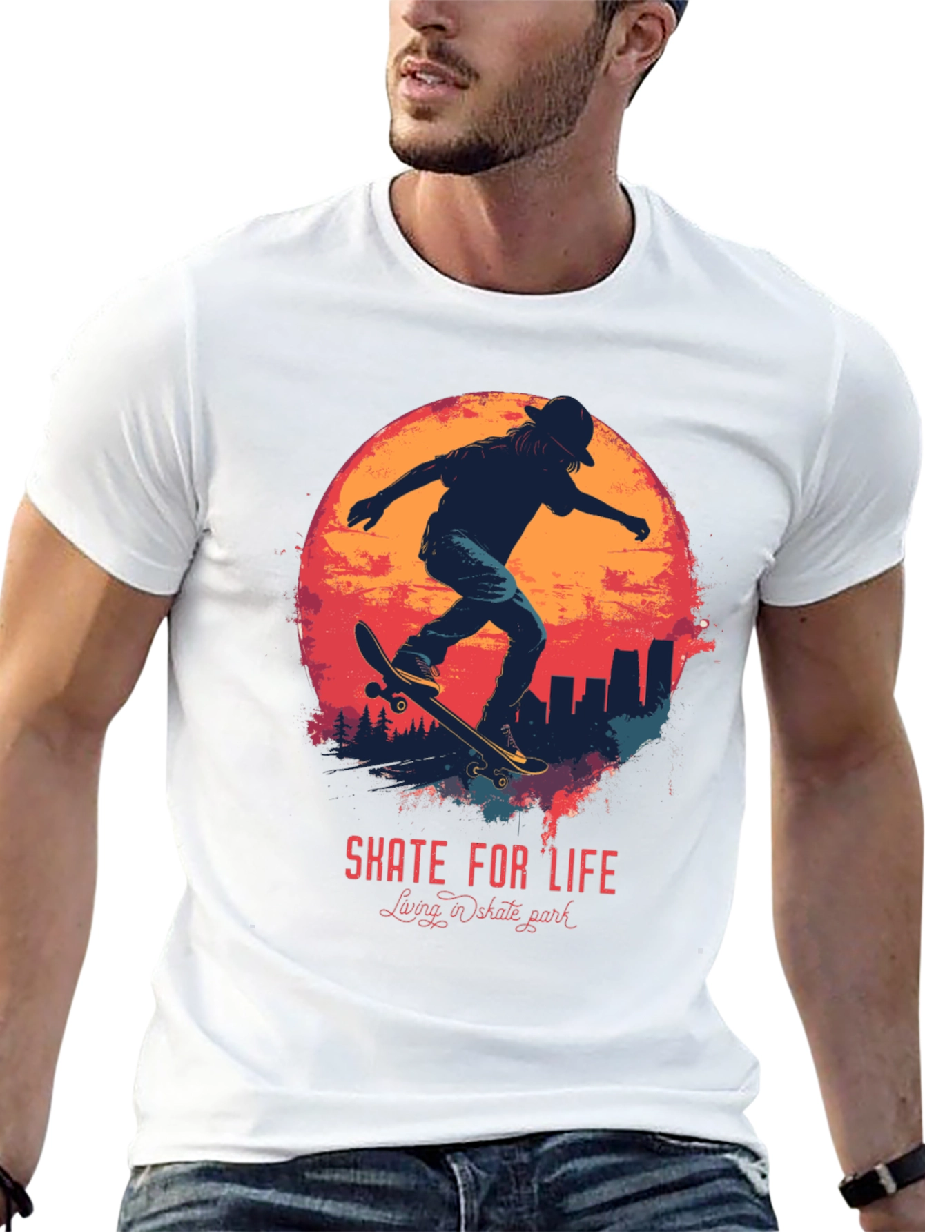 Black Skate For Life Graphic Tee view 13