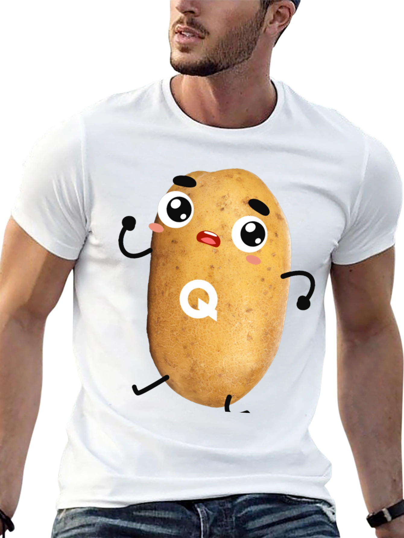 Funny Potato Graphic T-Shirt - Quirky Novelty Tee - 13