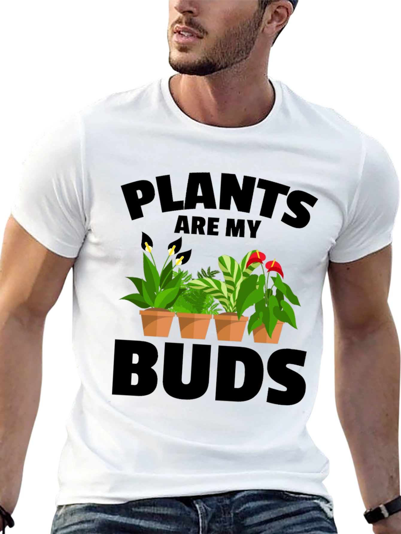 Black Plants Are My Buds Graphic T-Shirt view 13