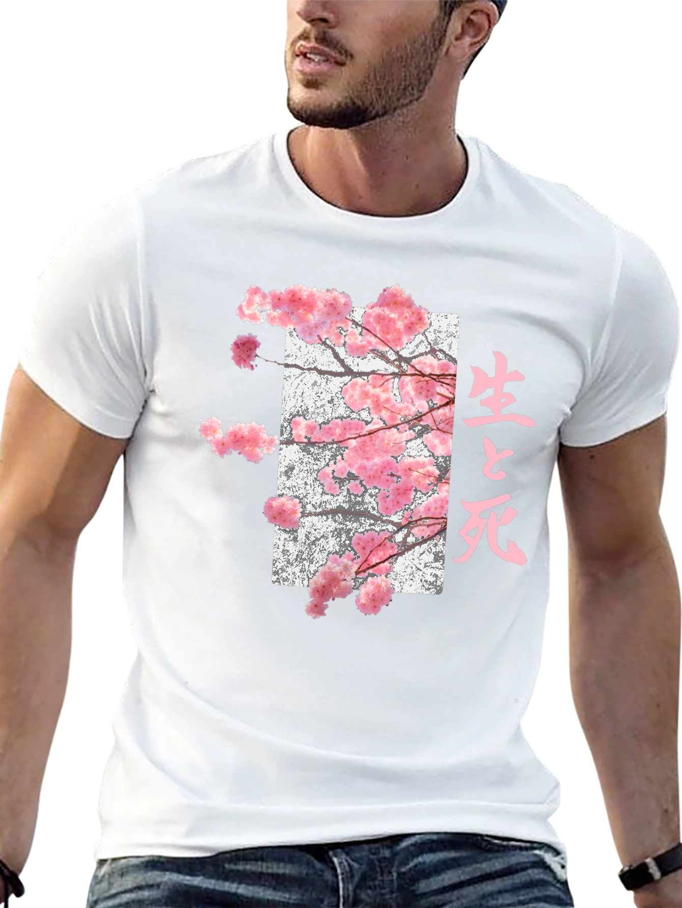 Black Sakura Japanese Graphic Tee view 13