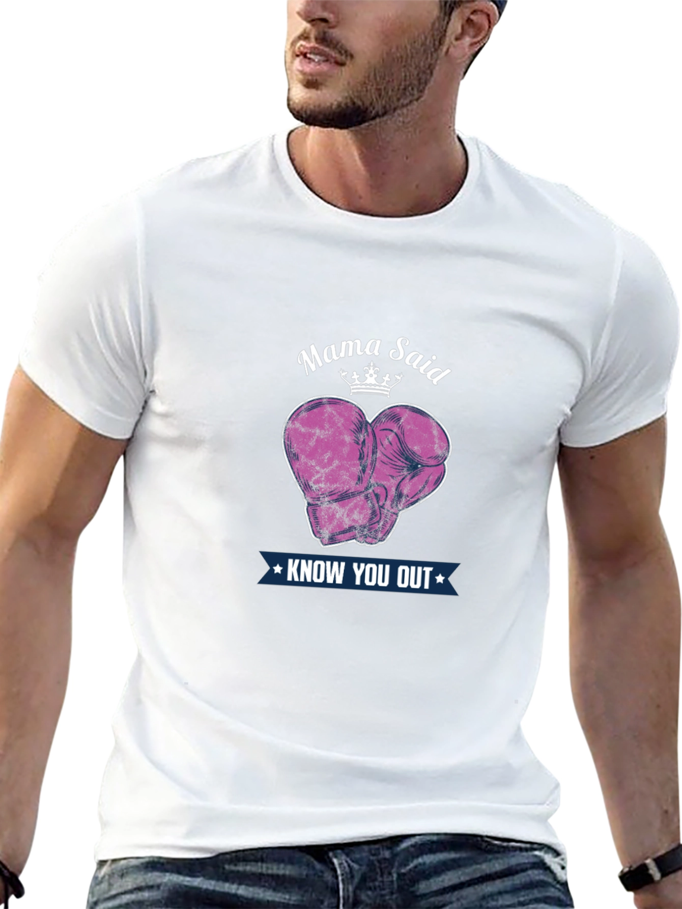Black Mama Said Knock You Out T-Shirt - Boxing Gloves view 13