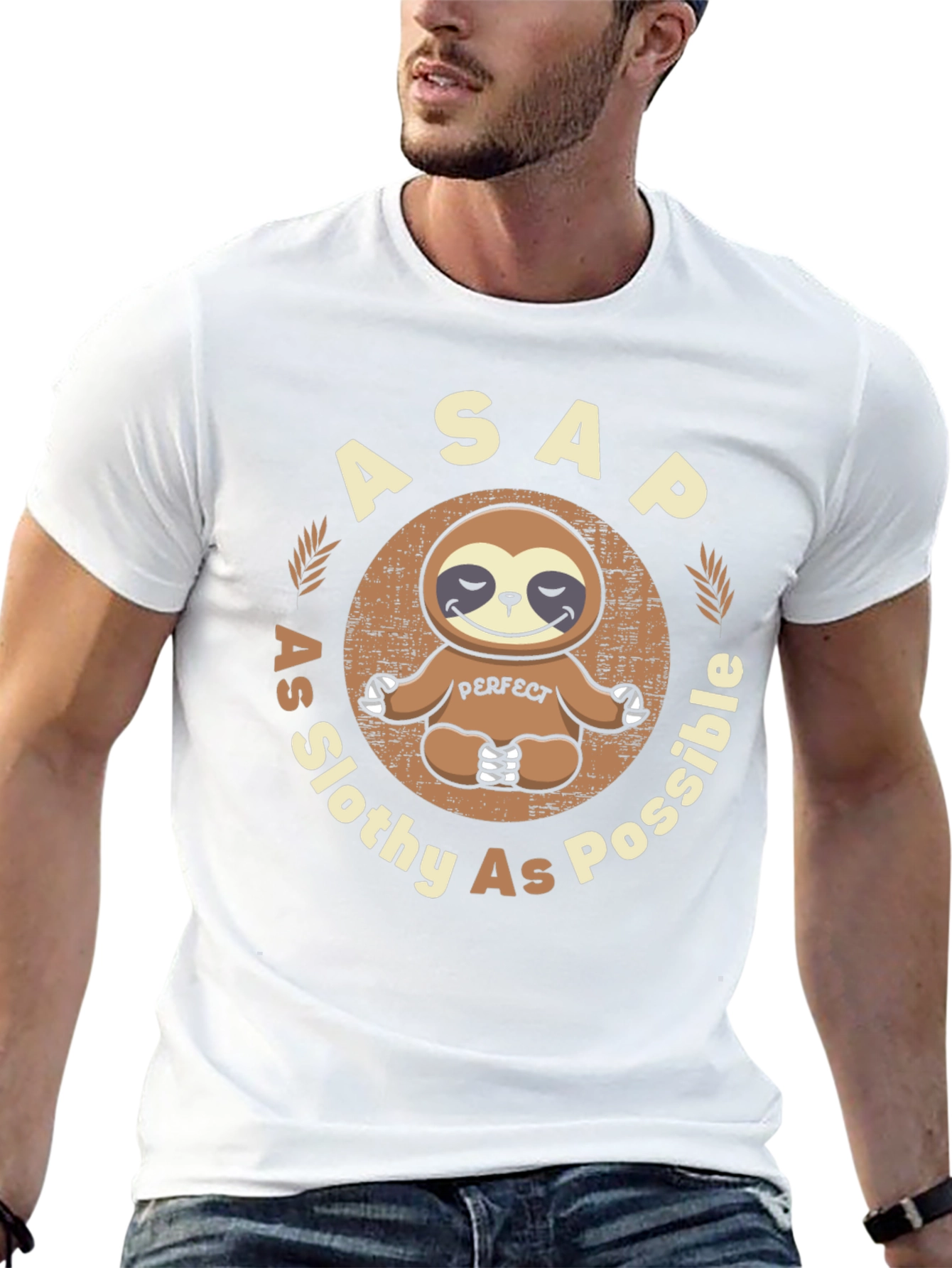 Black ASAP As Slothy As Possible T-Shirt view 13