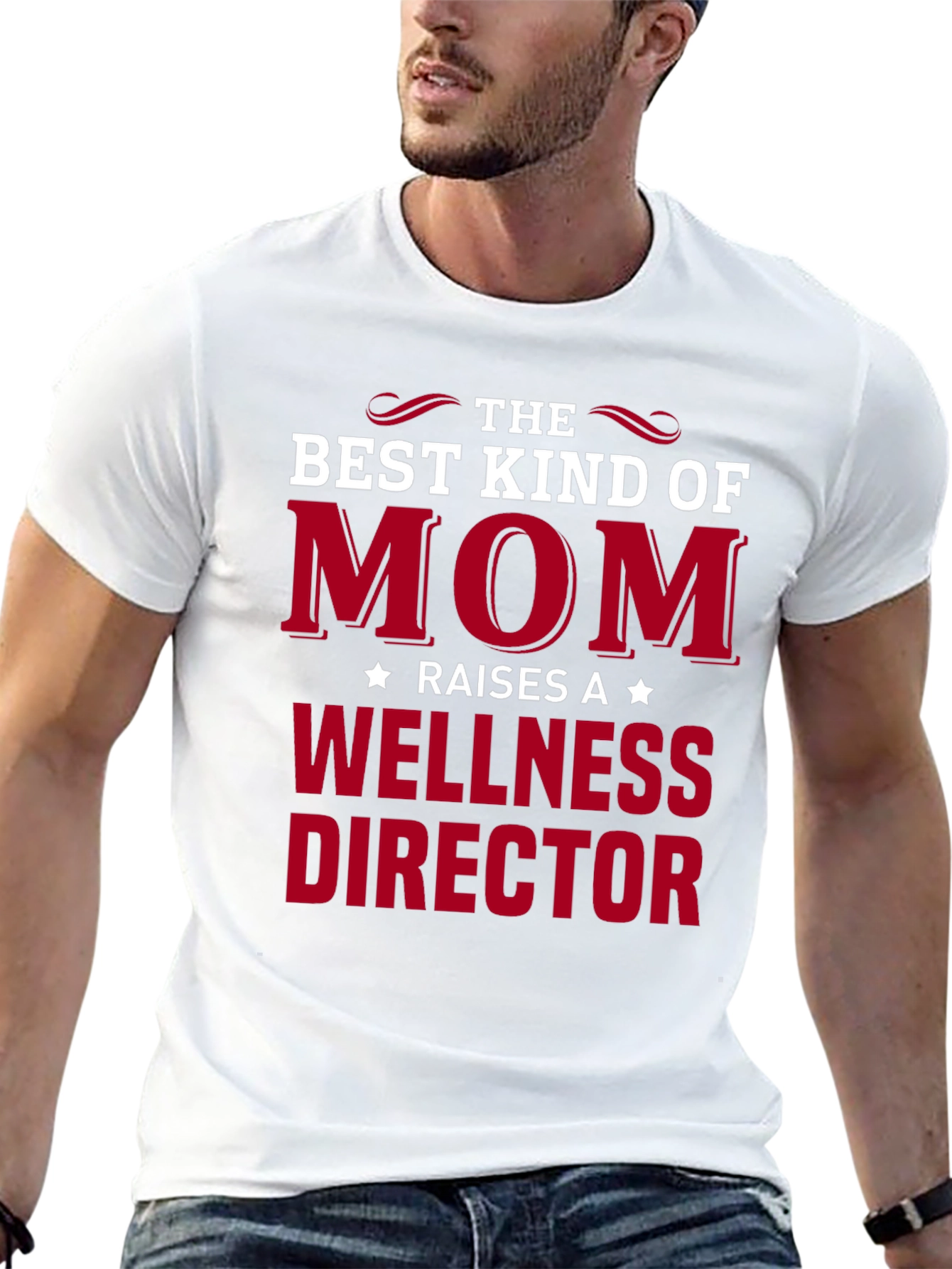 Black Best Kind of Mom Wellness Director T-Shirt view 13