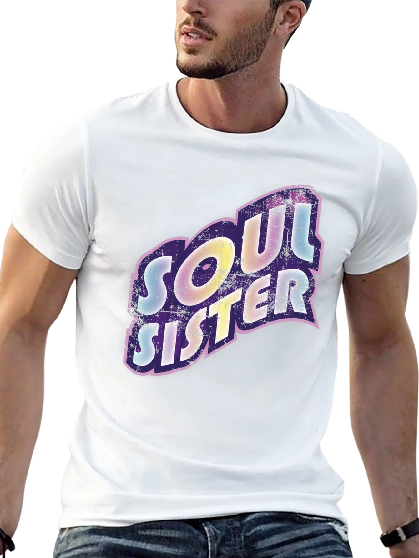 Black Soul Sister Black Graphic Tee view 13
