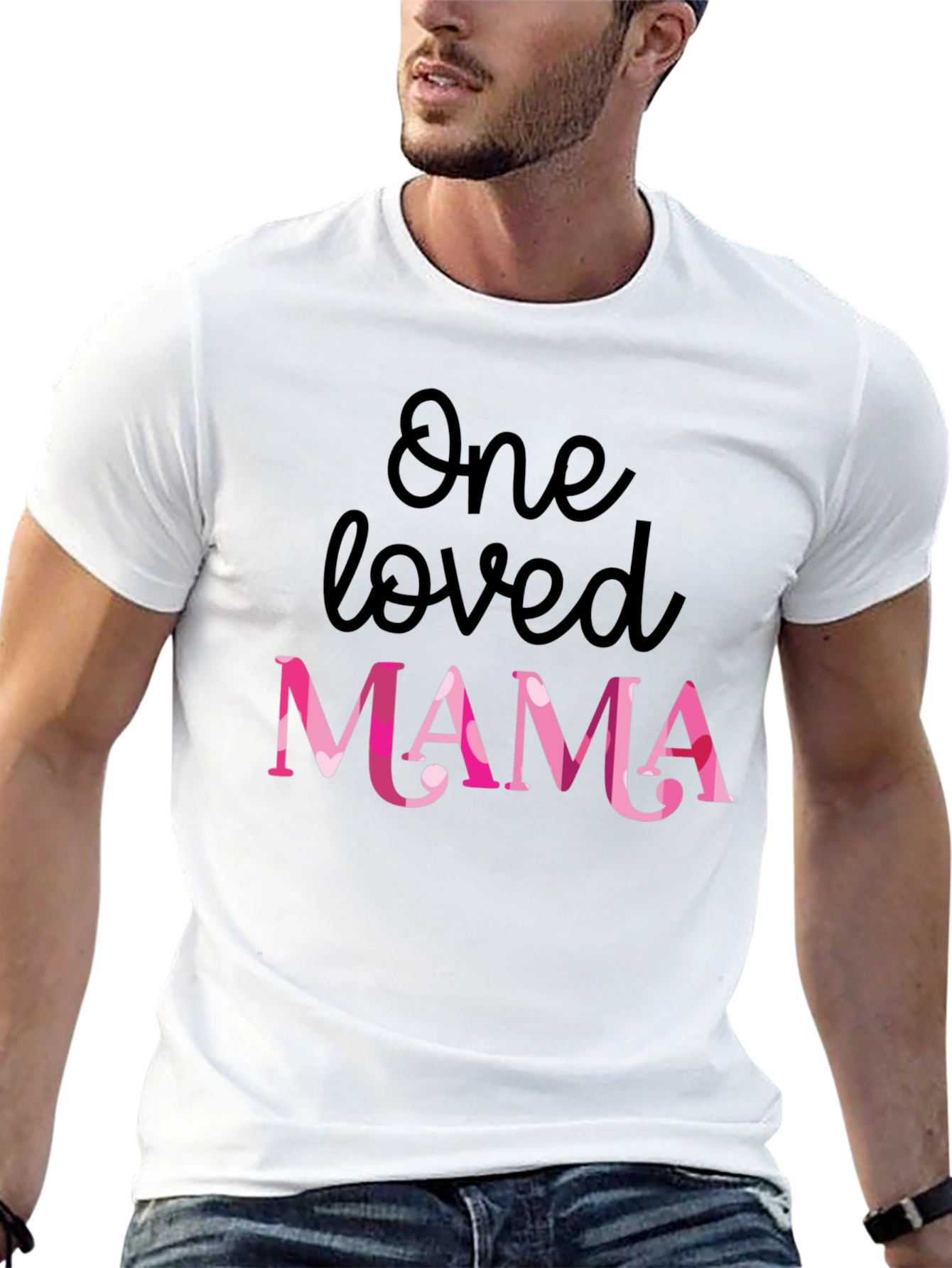 Black One Loved Mama Graphic Tee - Cute Mother's Day Gift view 13