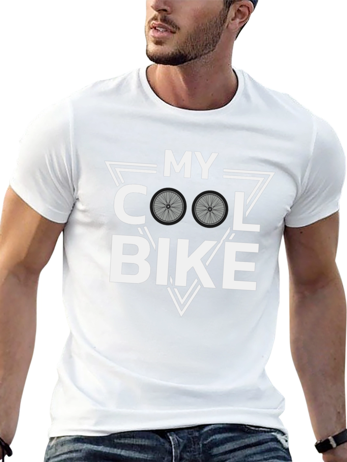 Black Cool Bike Graphic T-Shirt - Cycling Enthusiast Tee view 13