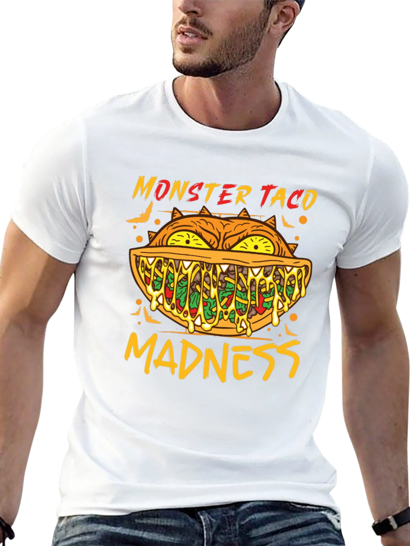 Black Monster Taco Madness Graphic Tee view 13