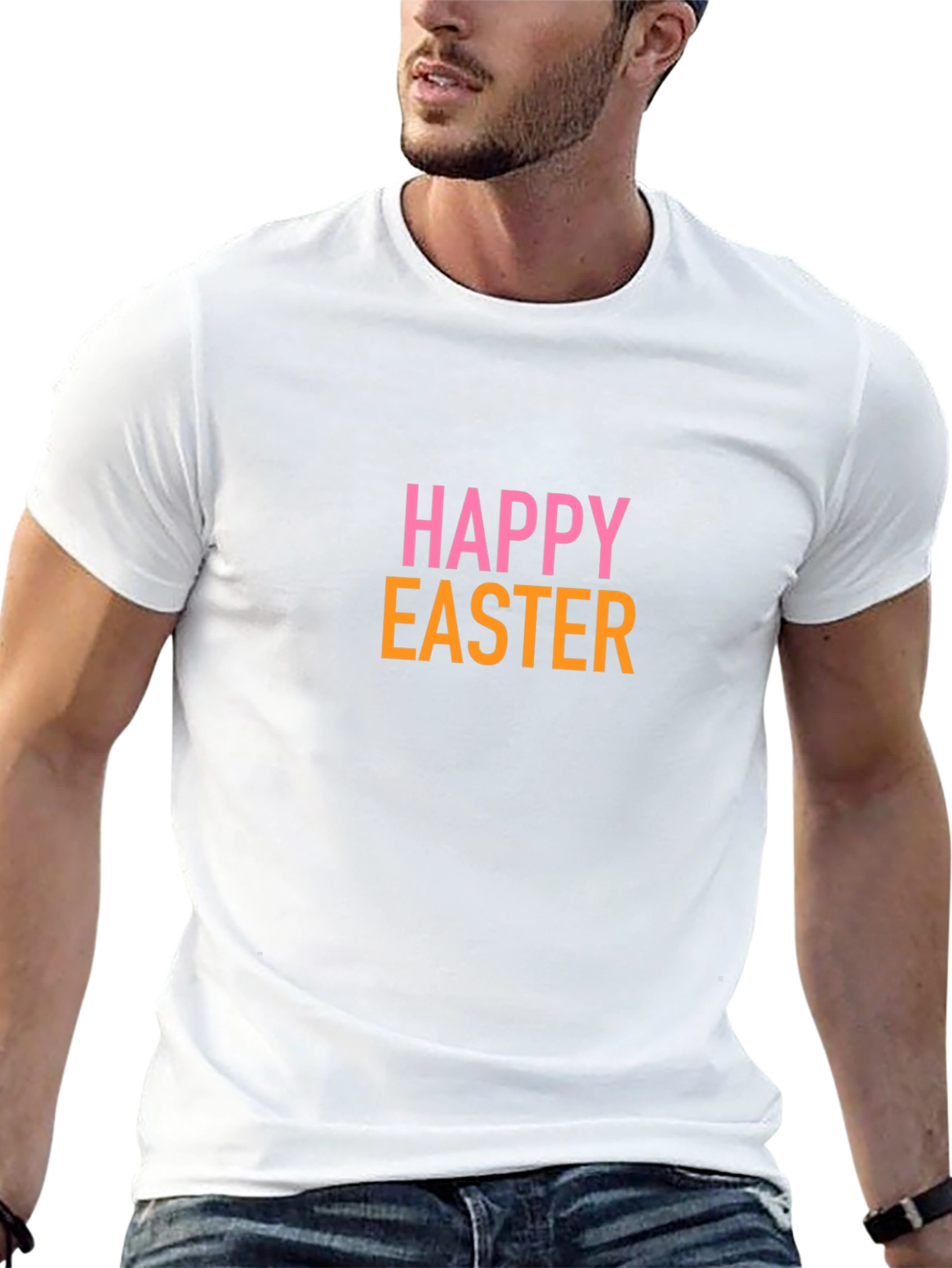 Camiseta Negra "Felices Pascuas" para Hombre