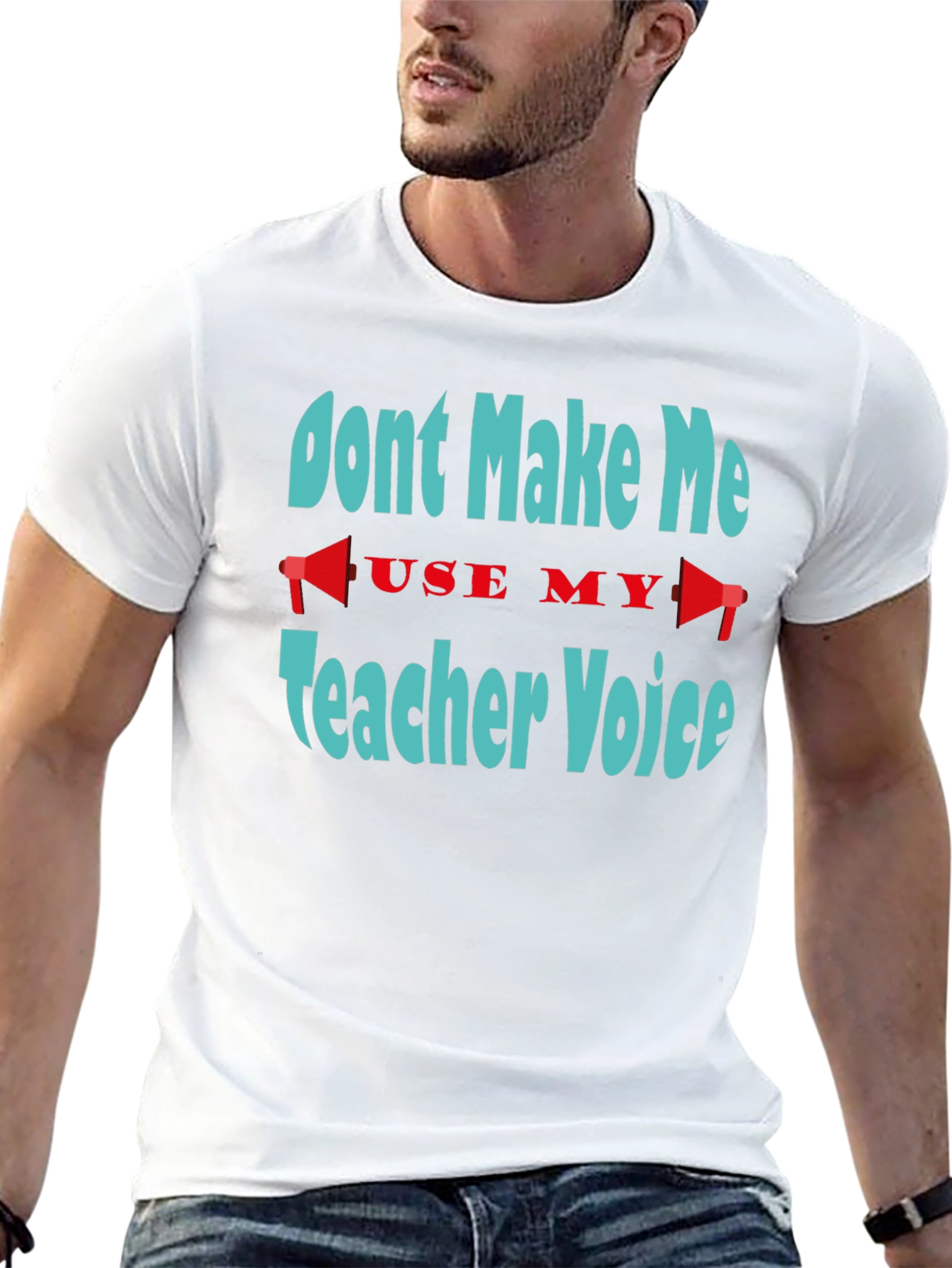 Black Don't Make Me Use My Teacher Voice T-Shirt view 13