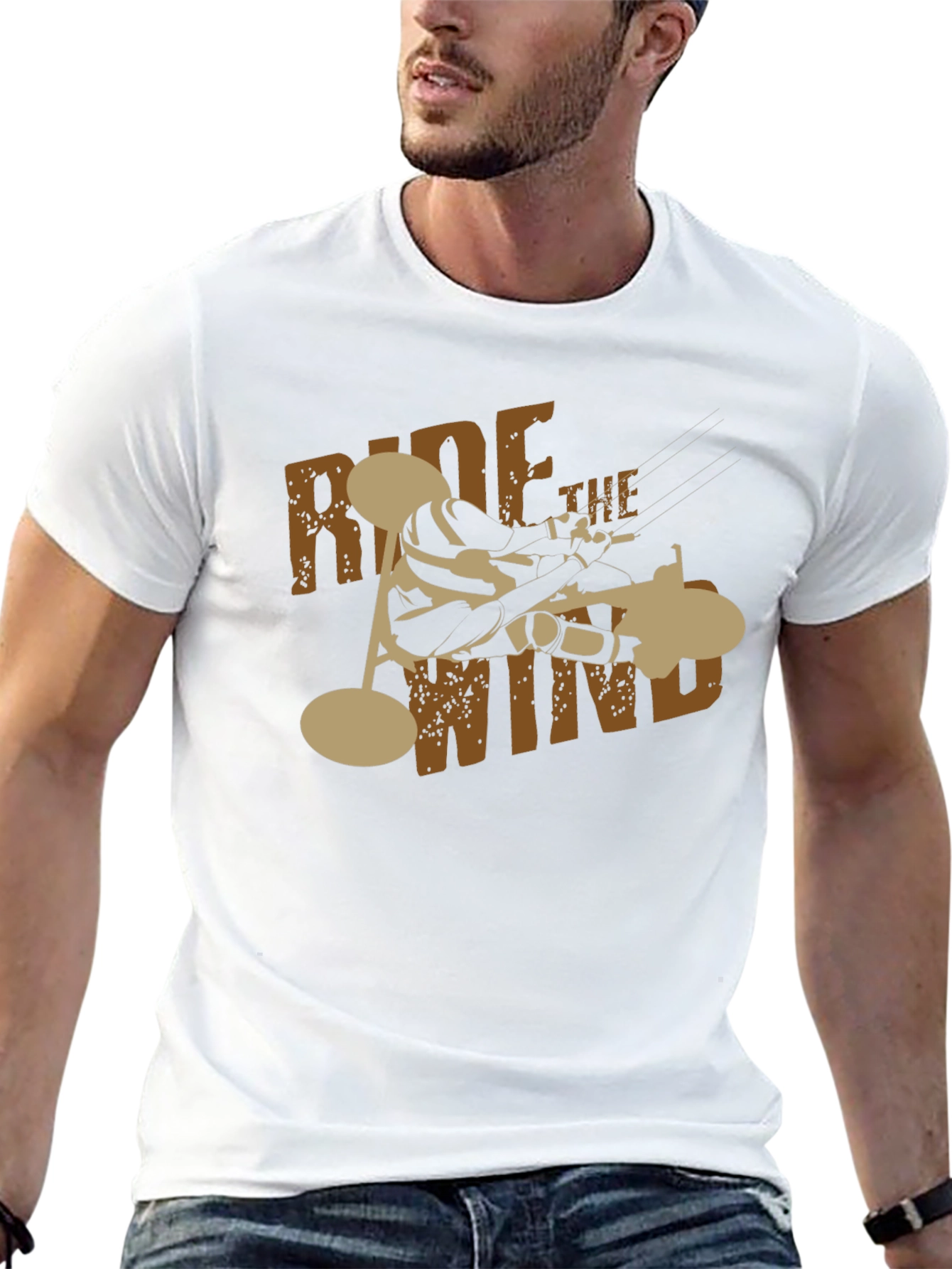Black Ride the Wind T-Shirt - Black Tee view 13