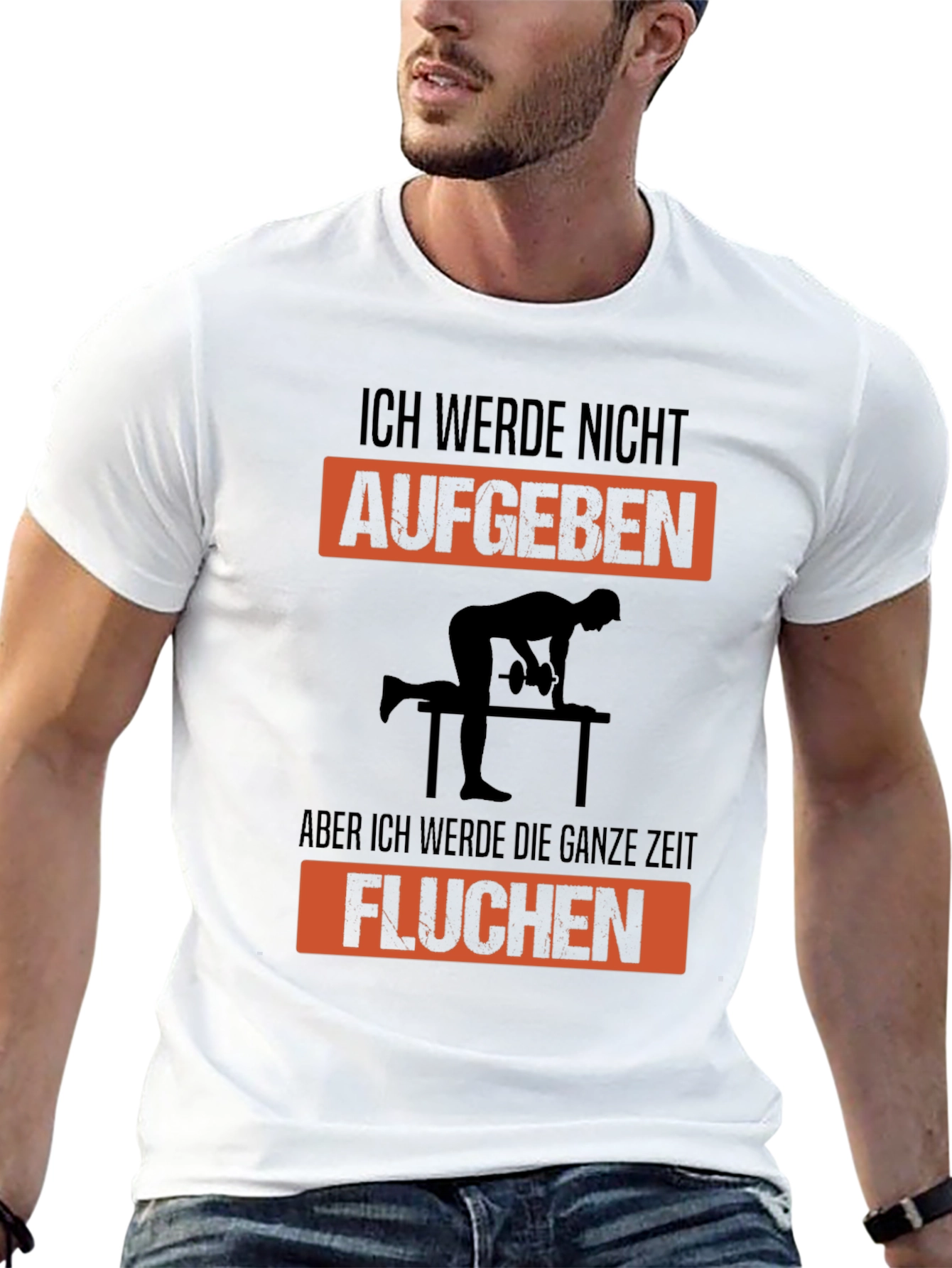 Black Ich Werde Nicht Aufgeben Graphic T-Shirt view 13