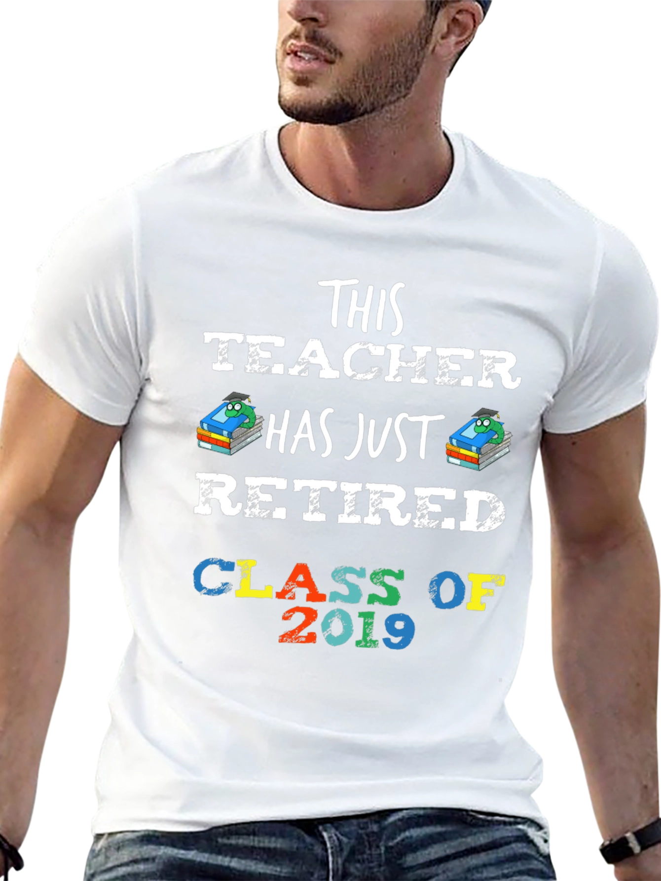 Black Retired Teacher Class of 2019 T-Shirt view 13