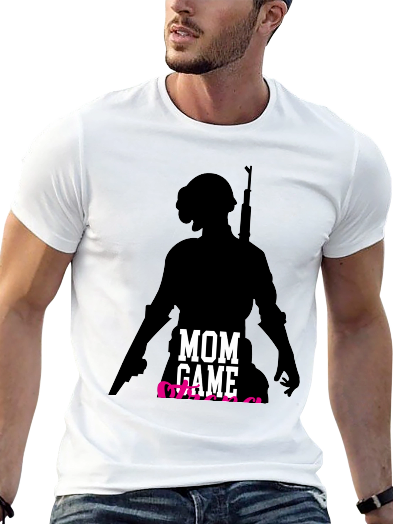 Mom Gamer T-Shirt - Player Silhouette - 13