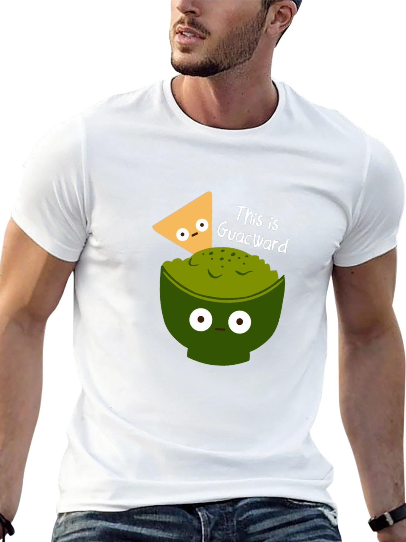 Black This Is Guacward Funny Guacamole T-Shirt view 13