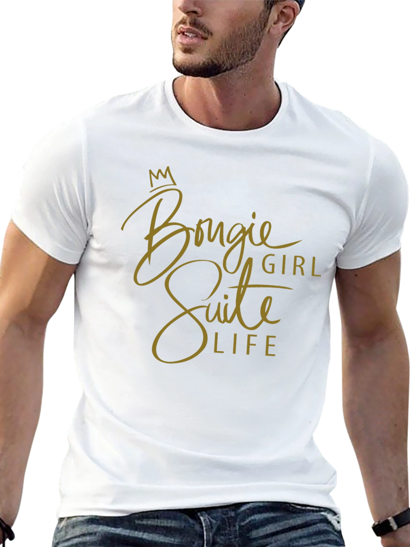 Black Bougie Girl Suite Life Black T-Shirt view 13