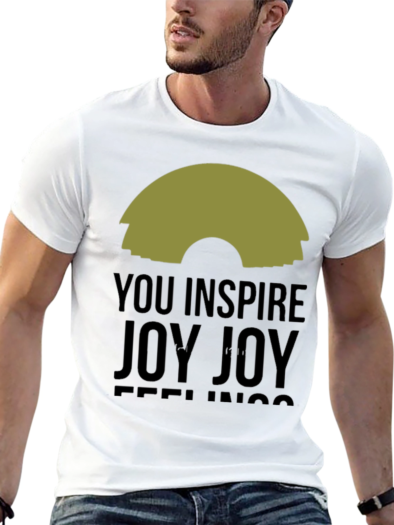 Black Inspire Joy Black Graphic Tee view 13