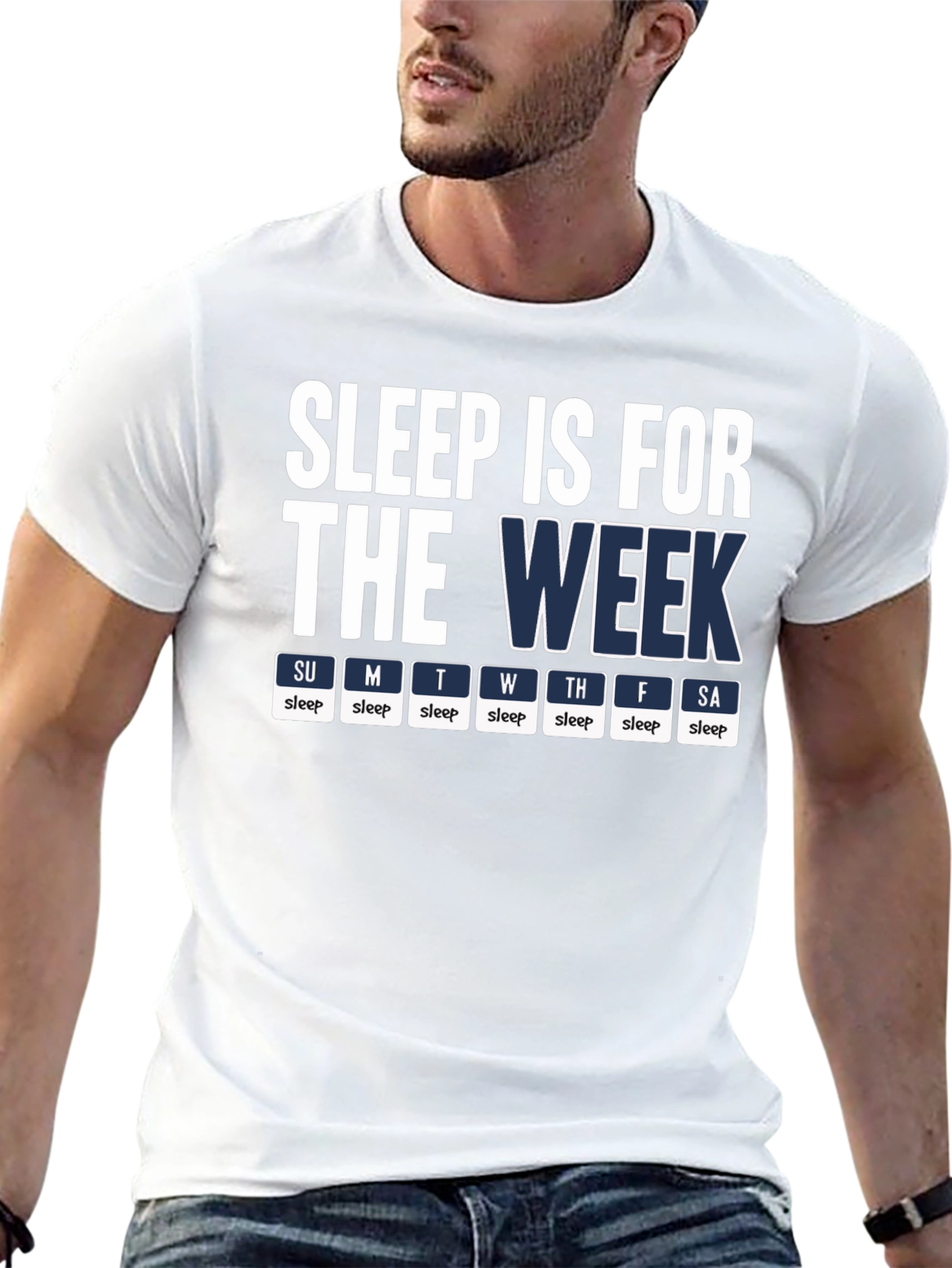 Black Sleep is for the Week T-Shirt - Novelty Humor Tee view 13