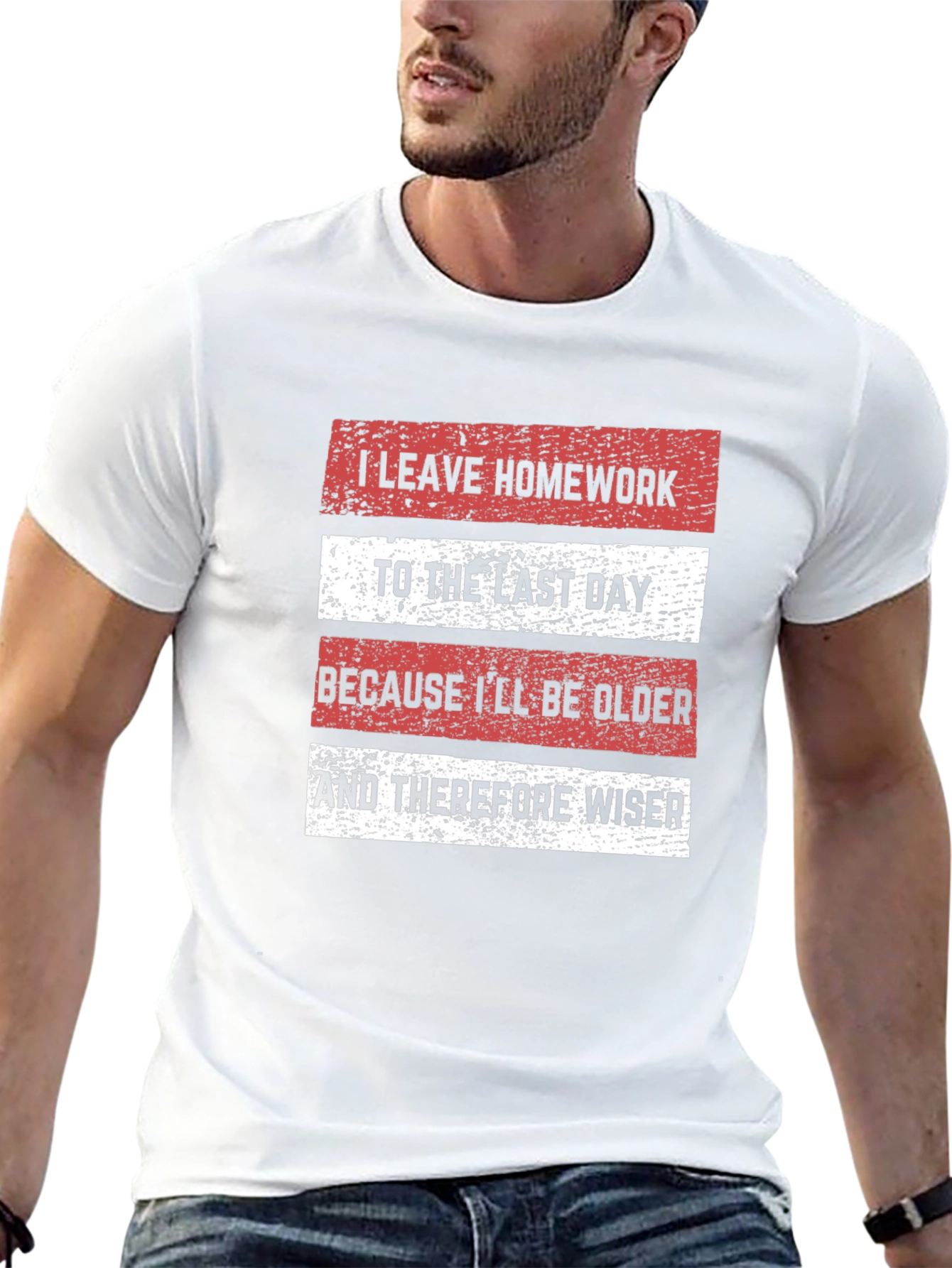 Black Funny Homework Procrastination T-Shirt view 13