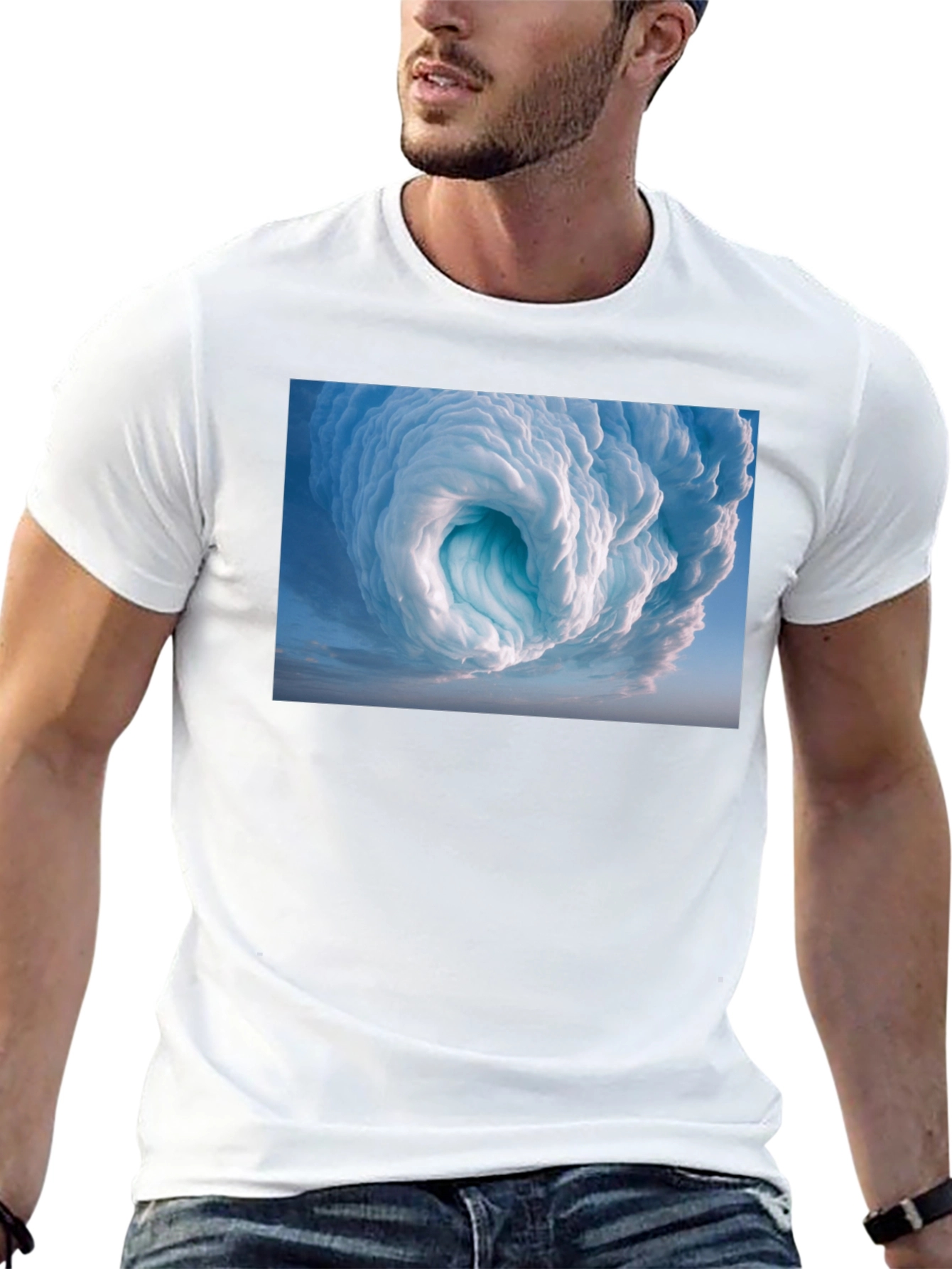 Black Cloud Vortex Graphic Tee - Black view 13