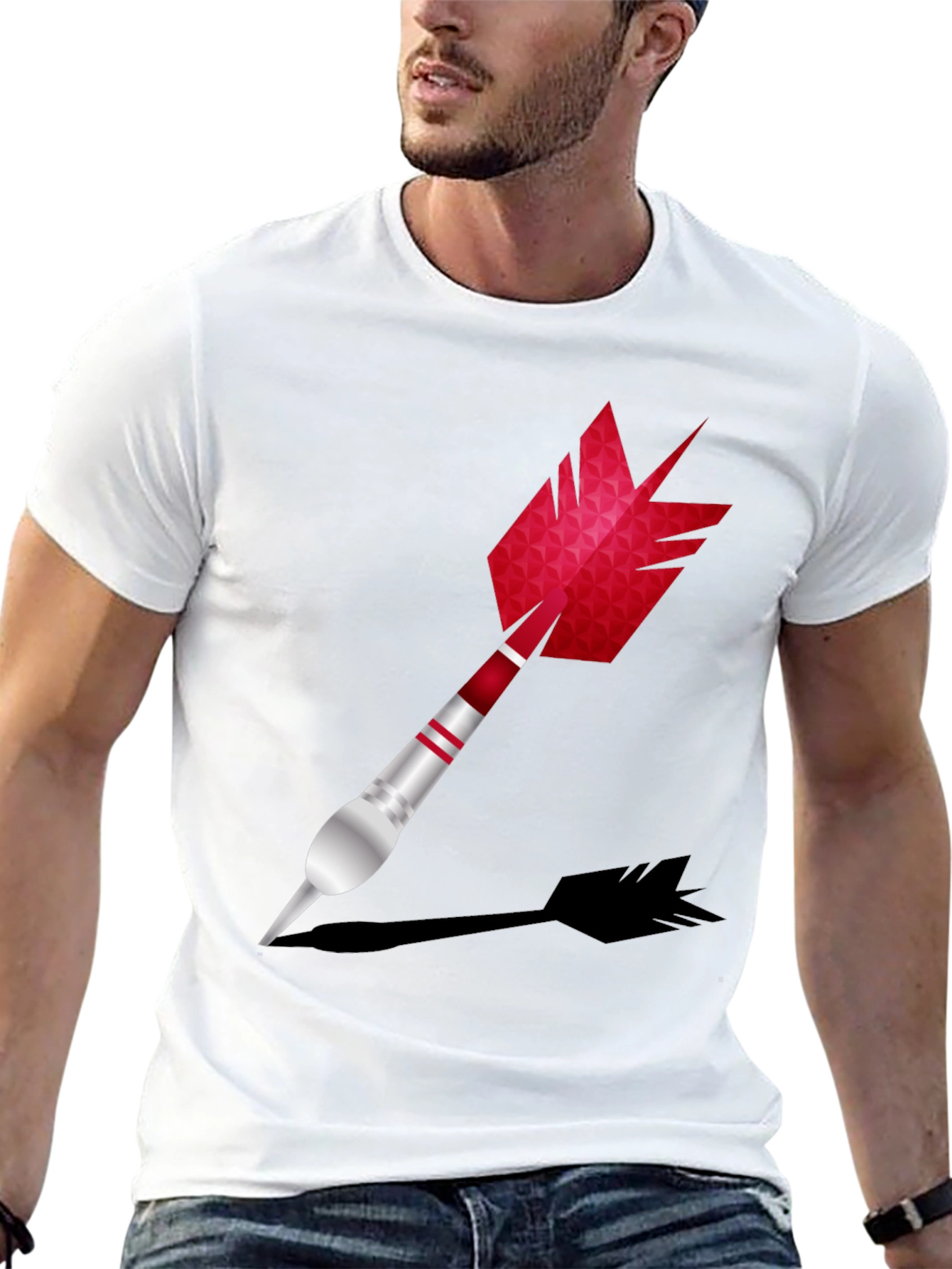 Black Darts Graphic Tee - Black Short Sleeve Shirt view 13