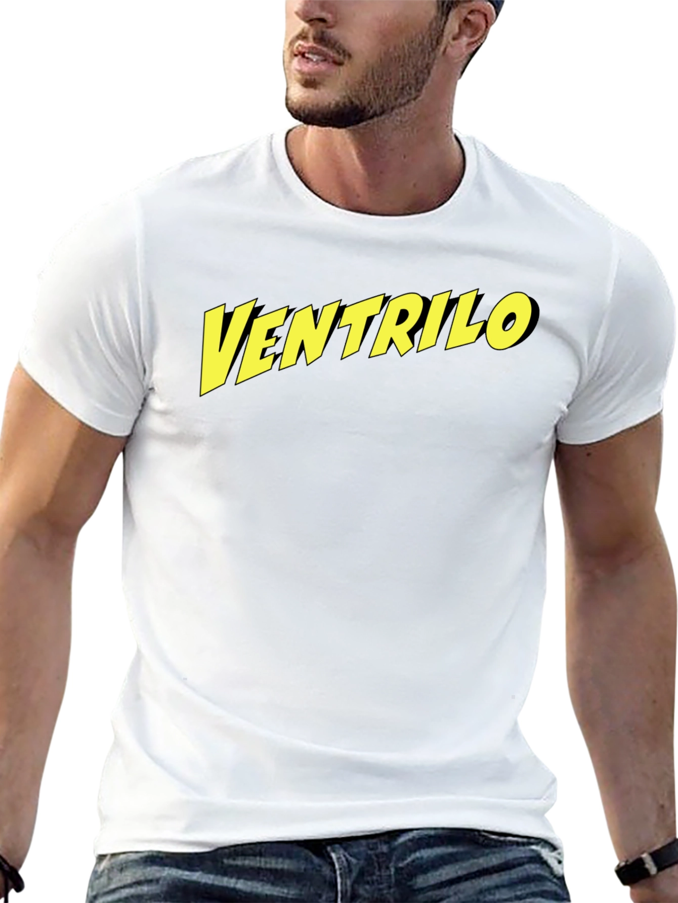 Black Ventrilo T-Shirt - Classic Graphic Tee view 13