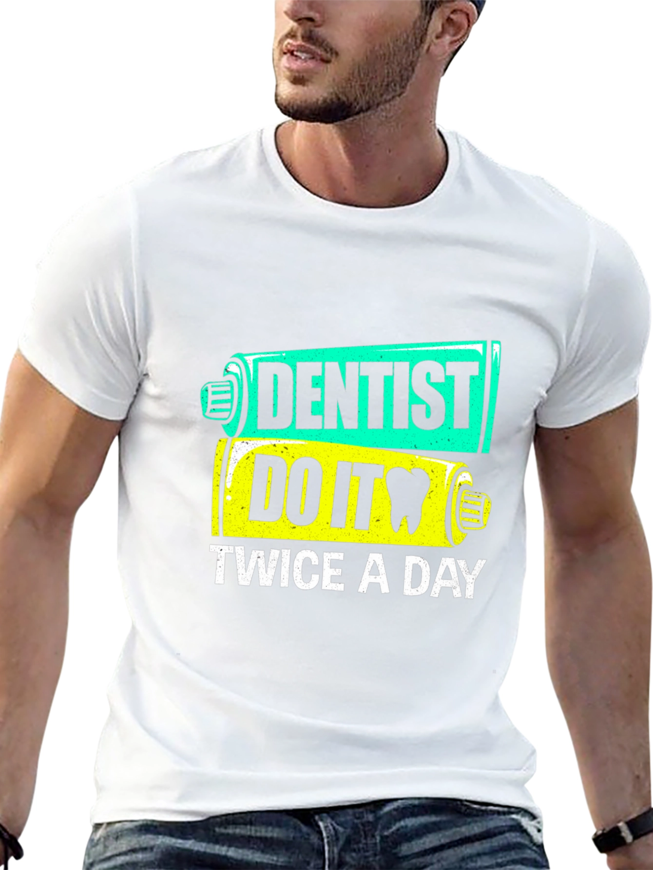Black Dentist Do It Twice a Day T-Shirt view 13