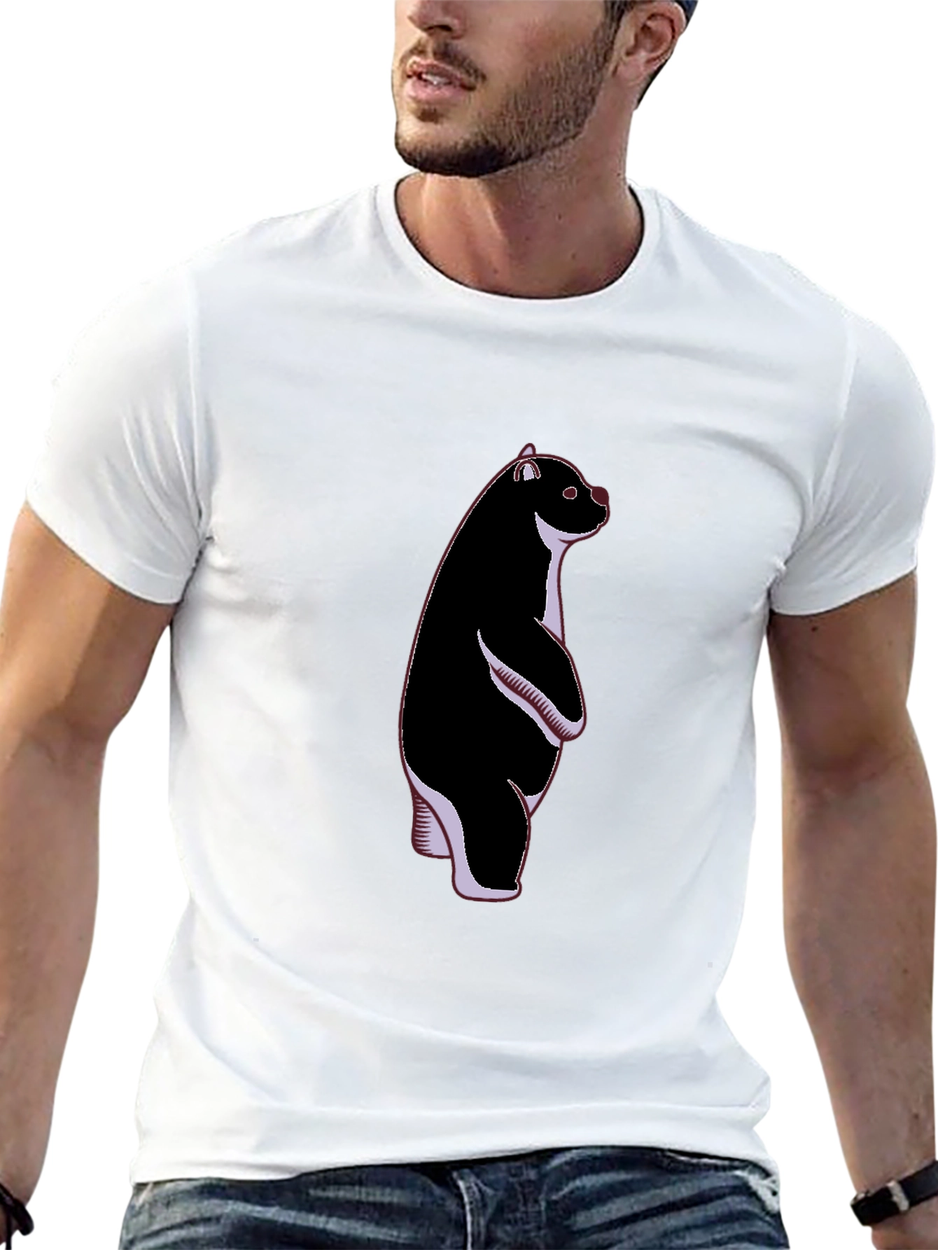 Black Bear Graphic Tee - Stand Out Style view 13