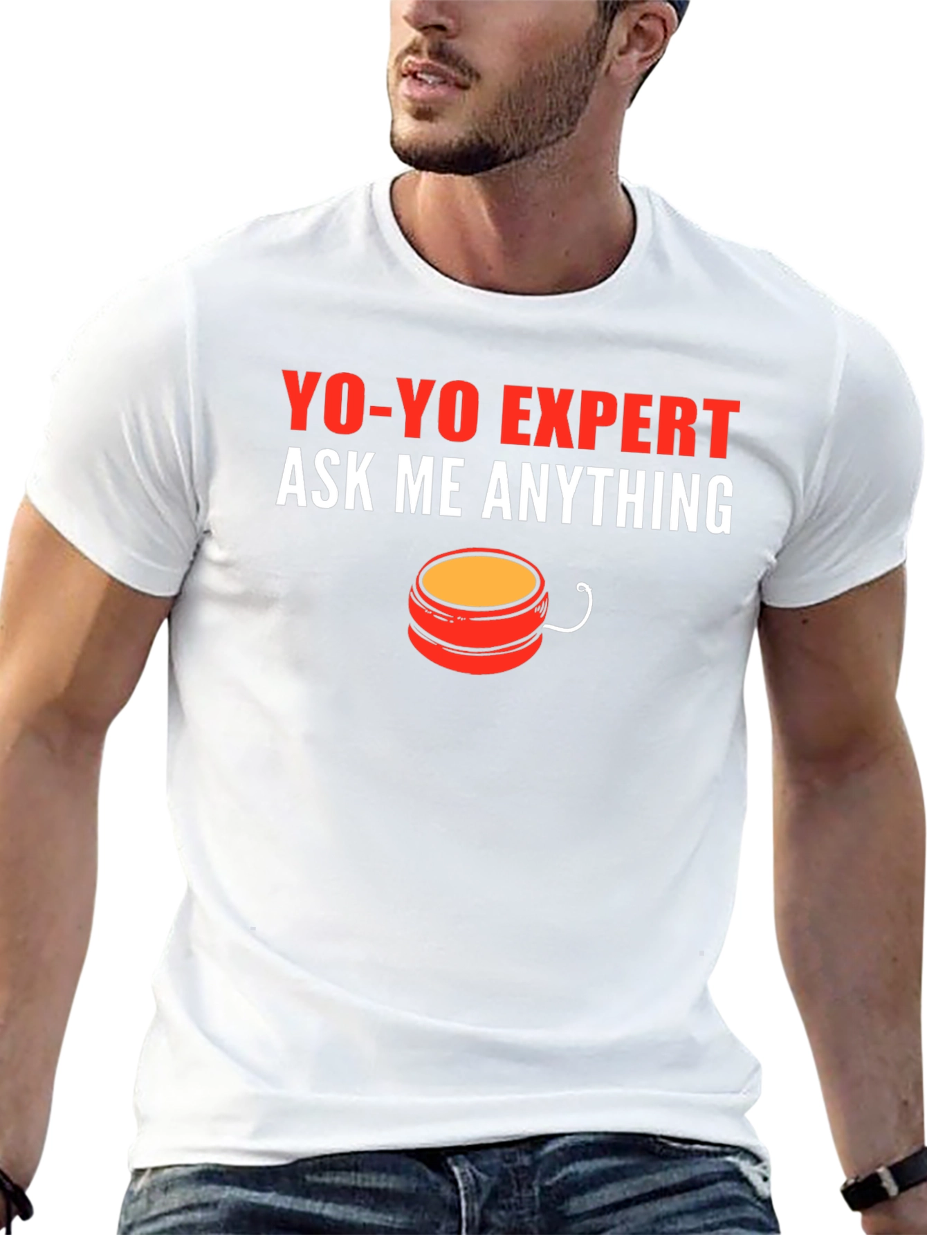 Black Yo-Yo Expert T-Shirt: Funny Ask Me Anything Design view 13