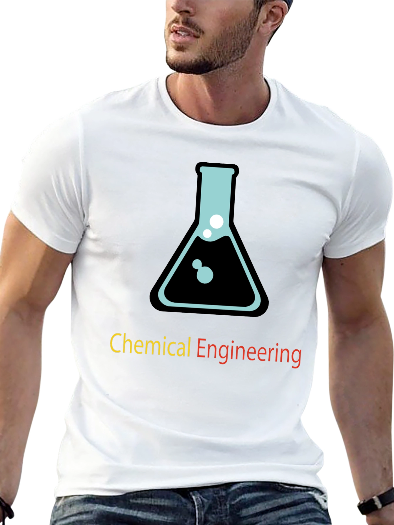 Black Chemical Engineering T-Shirt - Science Lab Design view 13