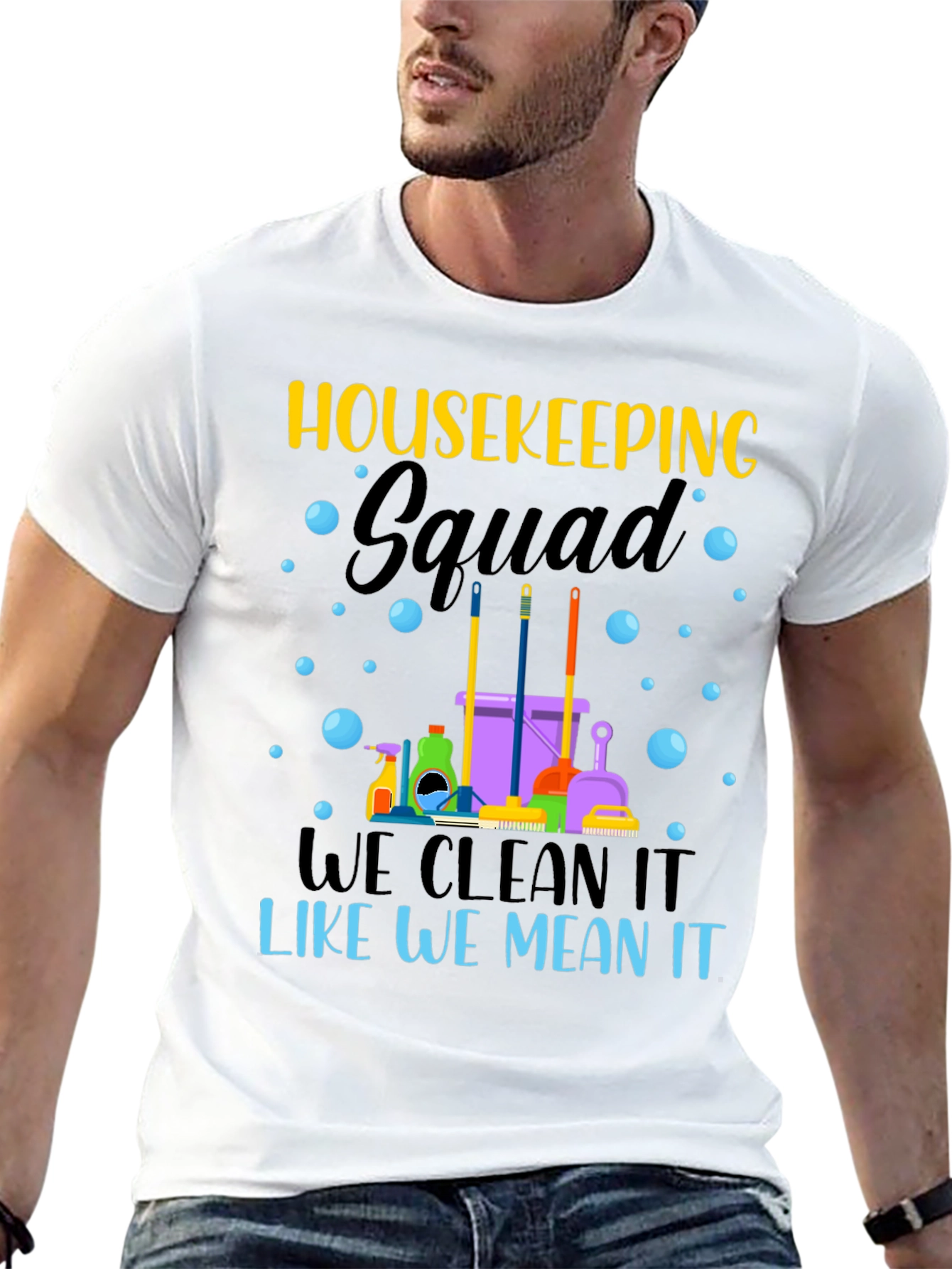 Black Housekeeping Squad Graphic Tee view 13