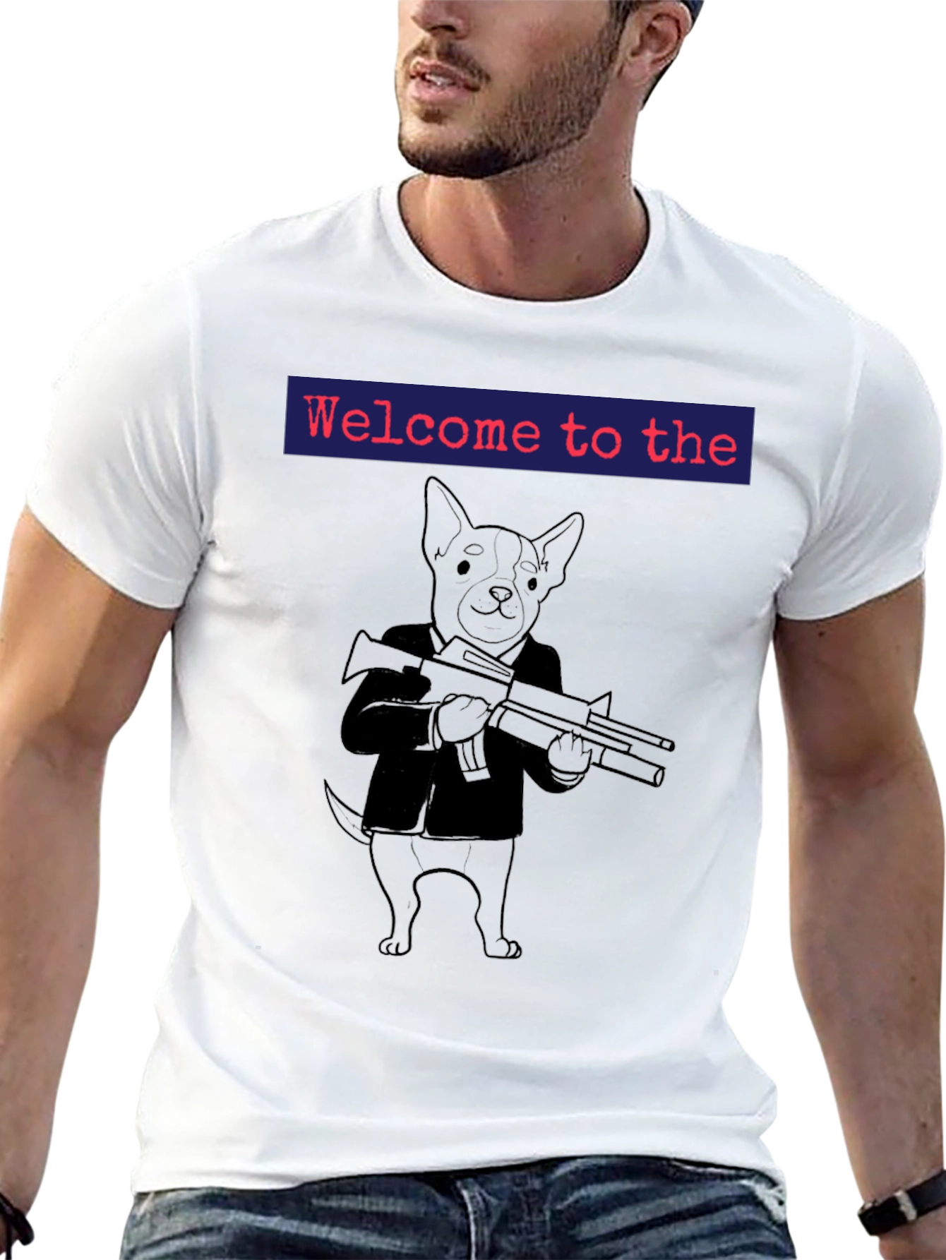 Black Welcome to the Dog Mafia T-Shirt view 13