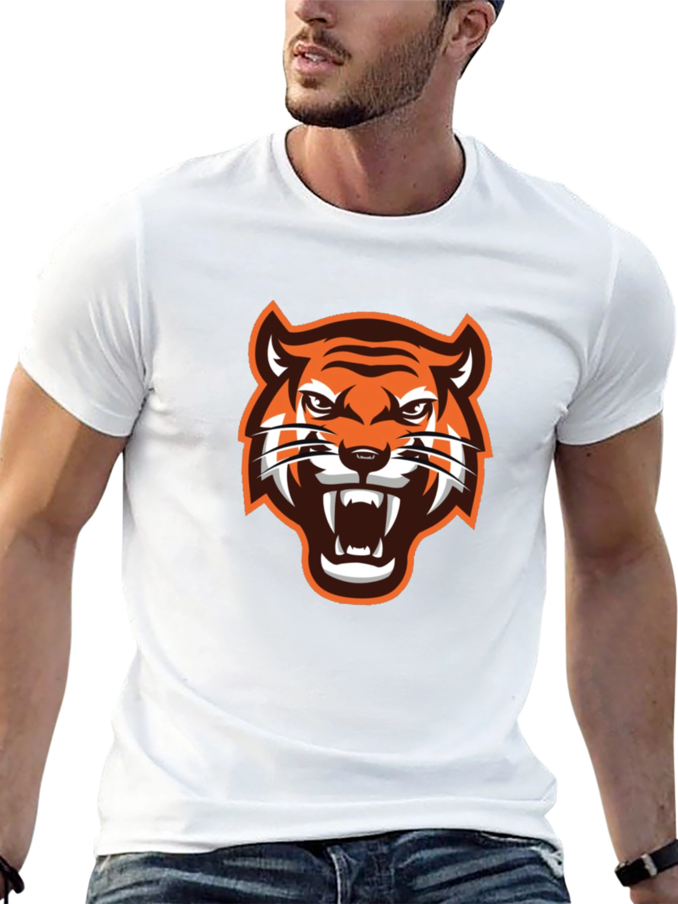 Black Black Tiger Graphic T-Shirt view 13