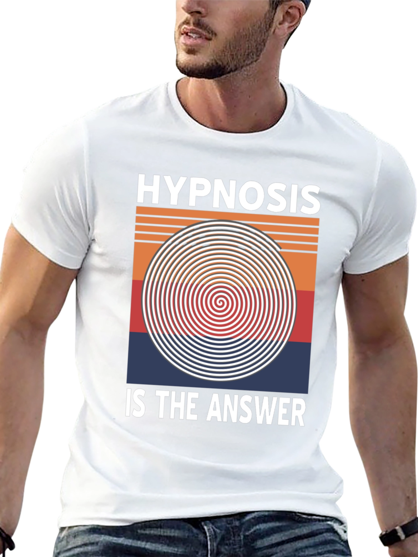 Black Hypnosis Is The Answer T-Shirt view 13