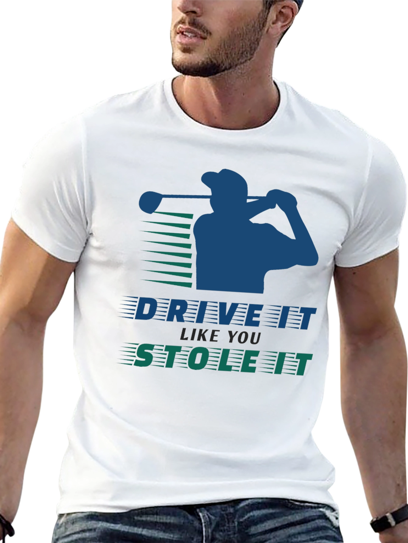 Black Drive It Like You Stole It Golf Tee view 13
