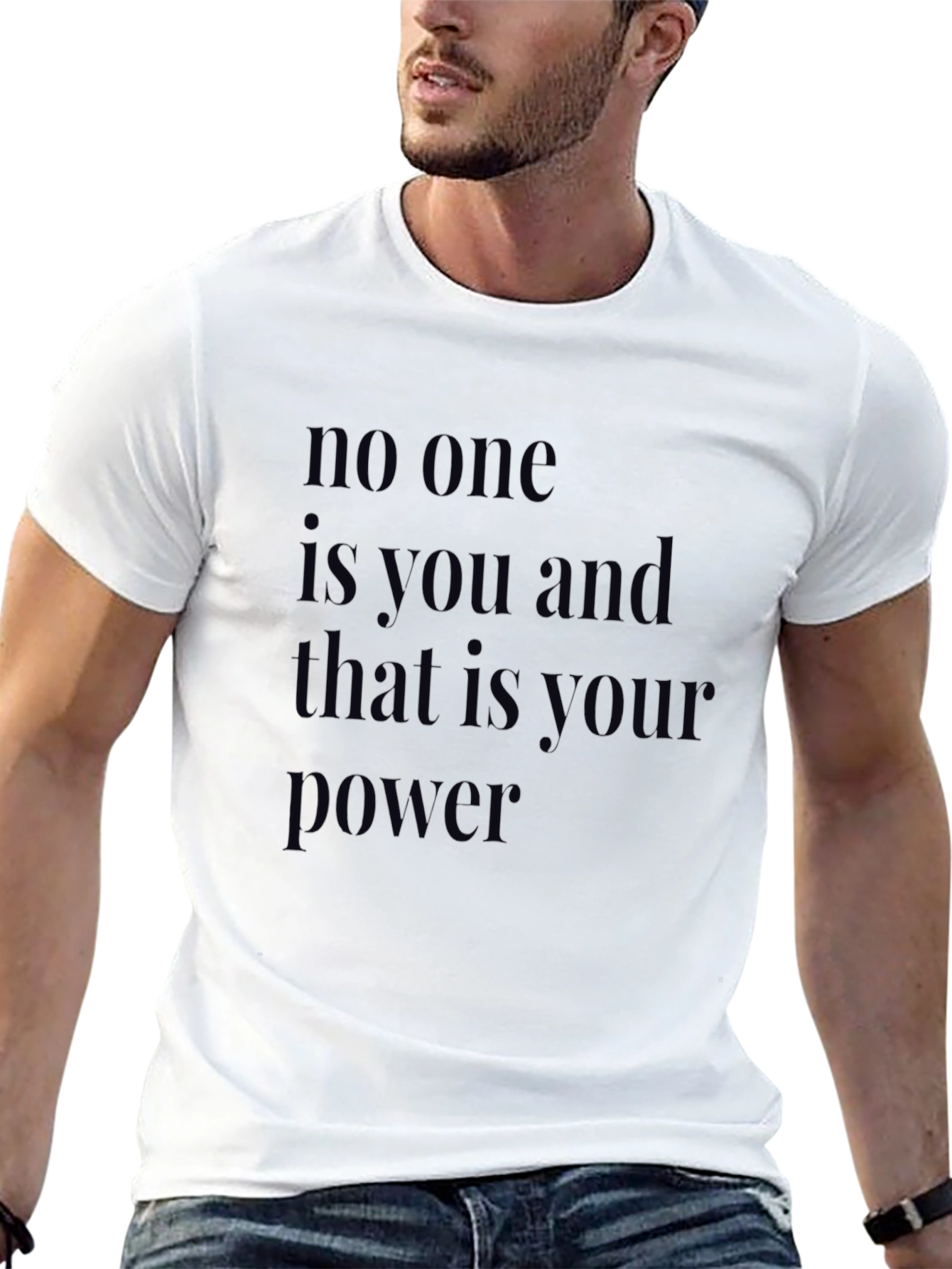 Black Empowering Statement Black T-Shirt view 13