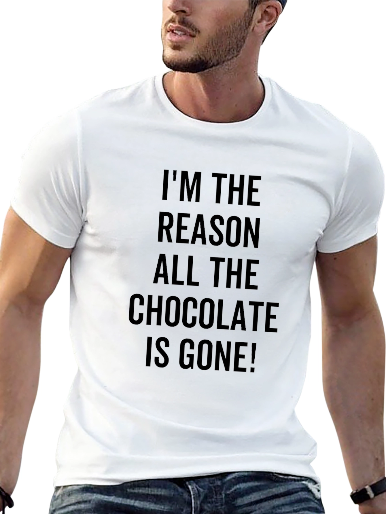Black Funny Chocolate Lover T-Shirt view 13