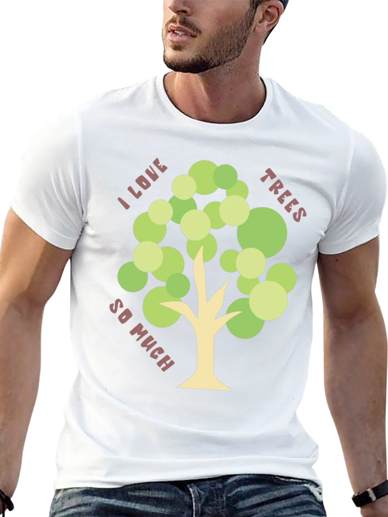 Black I Love Trees T-Shirt - Nature Lover Tee view 13